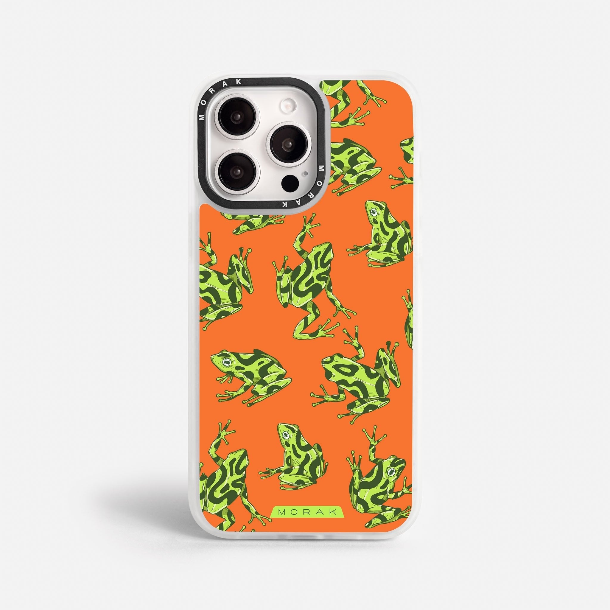 Case Frog Party - Blanco Premium – Protección antigolpe | Diseño colombiano | Morak