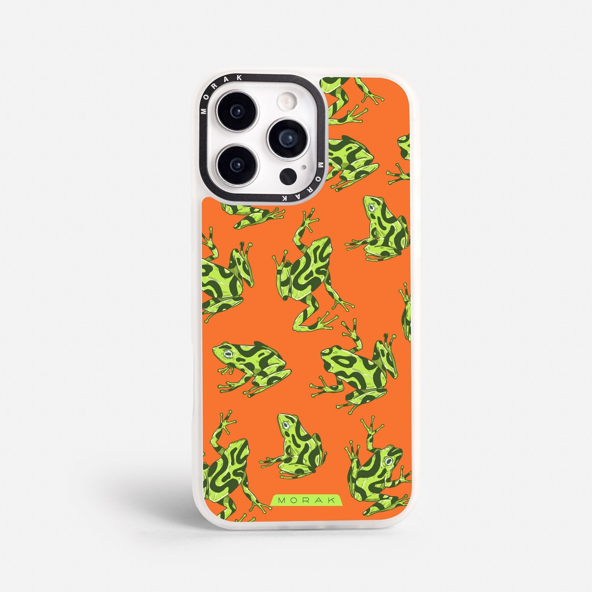 Case Frog Party - Blanco Premium – Protección antigolpe | Diseño colombiano | Morak