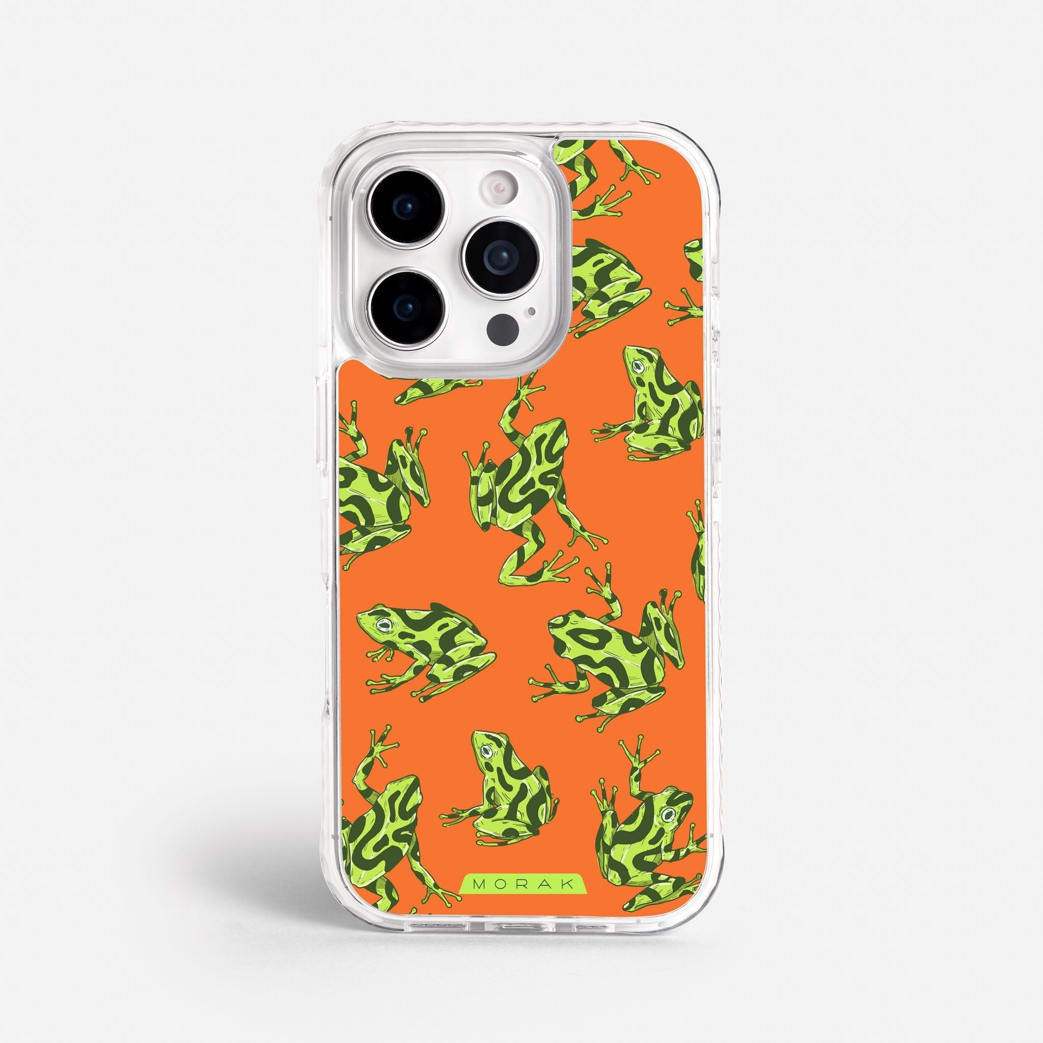 Case Frog Party - Blanco Premium – Protección antigolpe | Diseño colombiano | Morak