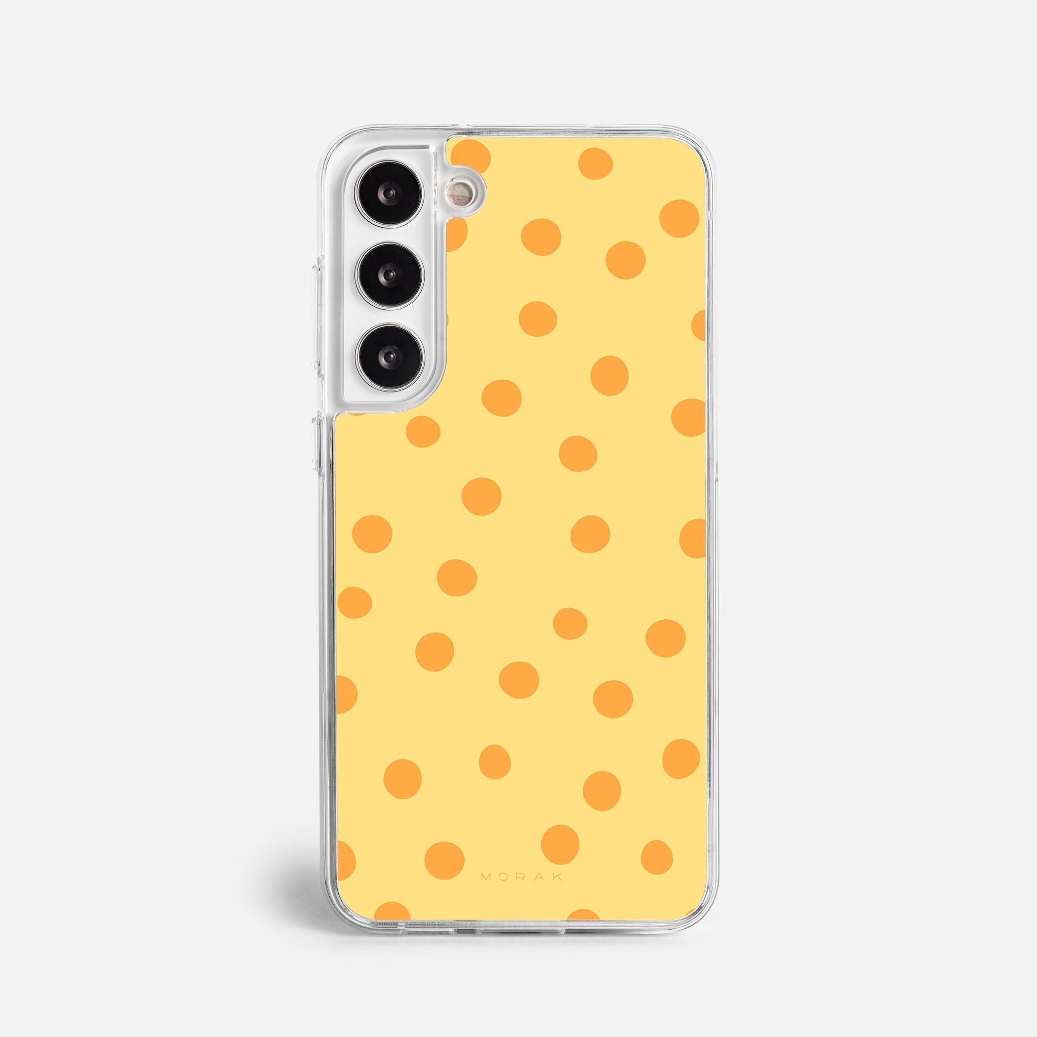 Case Golden Dots - Blanco Premium – Protección antigolpe | Diseño colombiano | Morak
