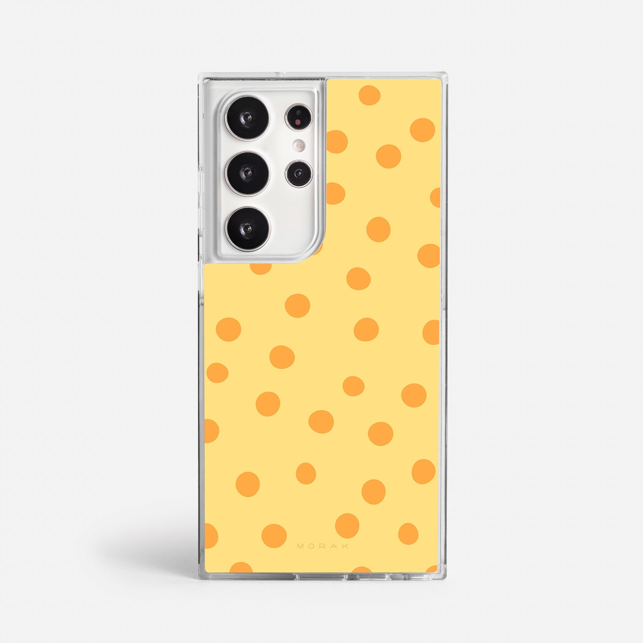 Case Golden Dots - Blanco Premium – Protección antigolpe | Diseño colombiano | Morak