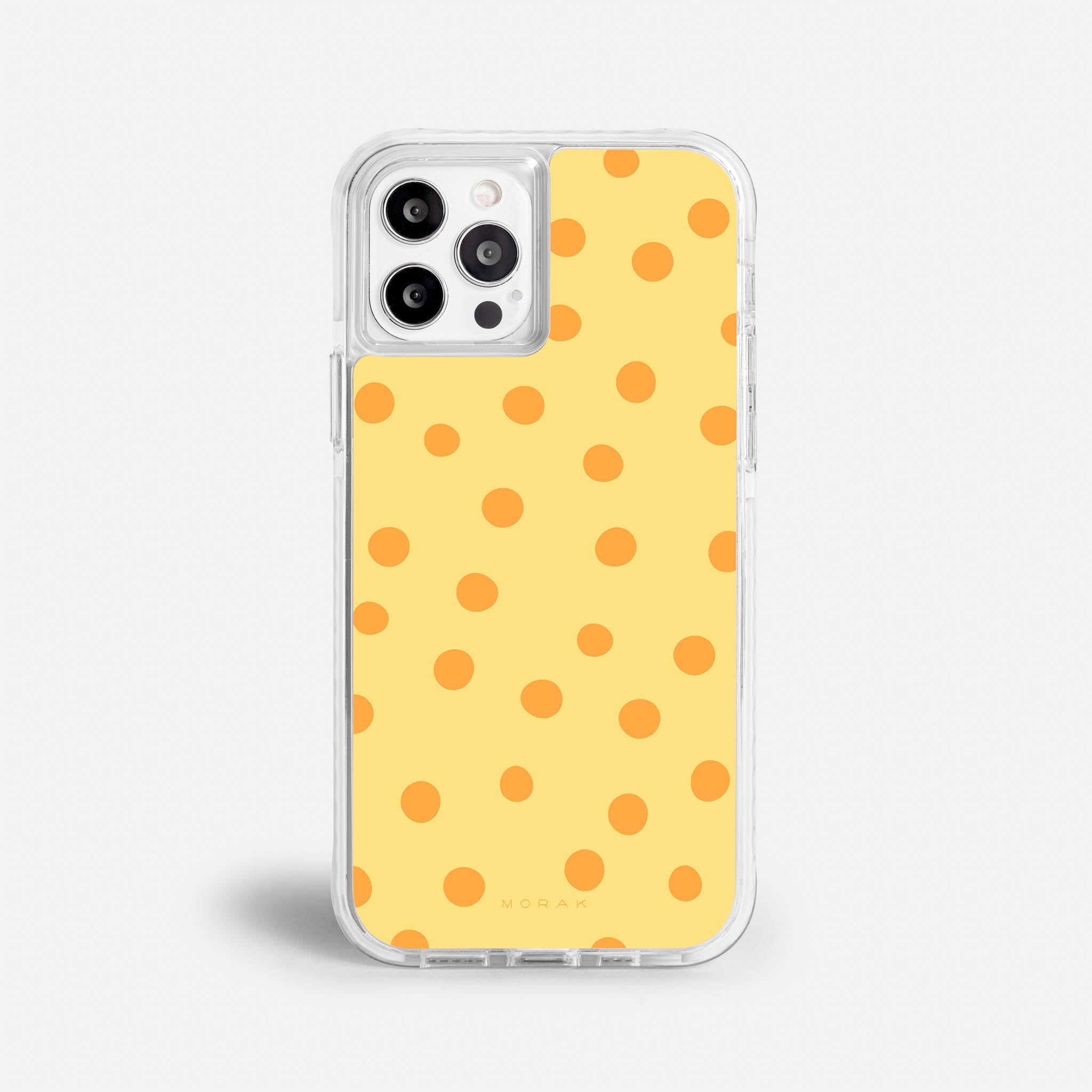 Case Golden Dots - Blanco Premium – Protección antigolpe | Diseño colombiano | Morak