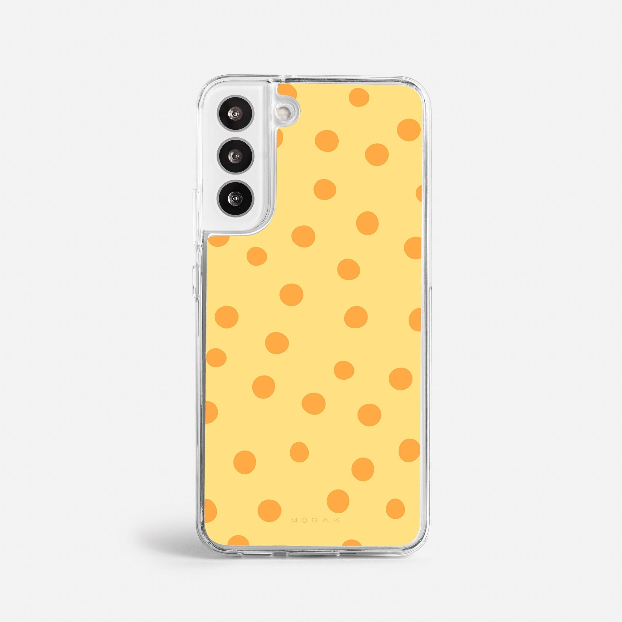 Case Golden Dots - Blanco Premium – Protección antigolpe | Diseño colombiano | Morak