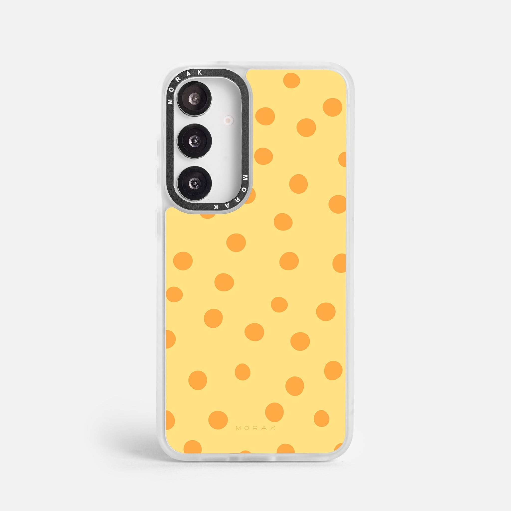 Case Golden Dots - Blanco Premium – Protección antigolpe | Diseño colombiano | Morak