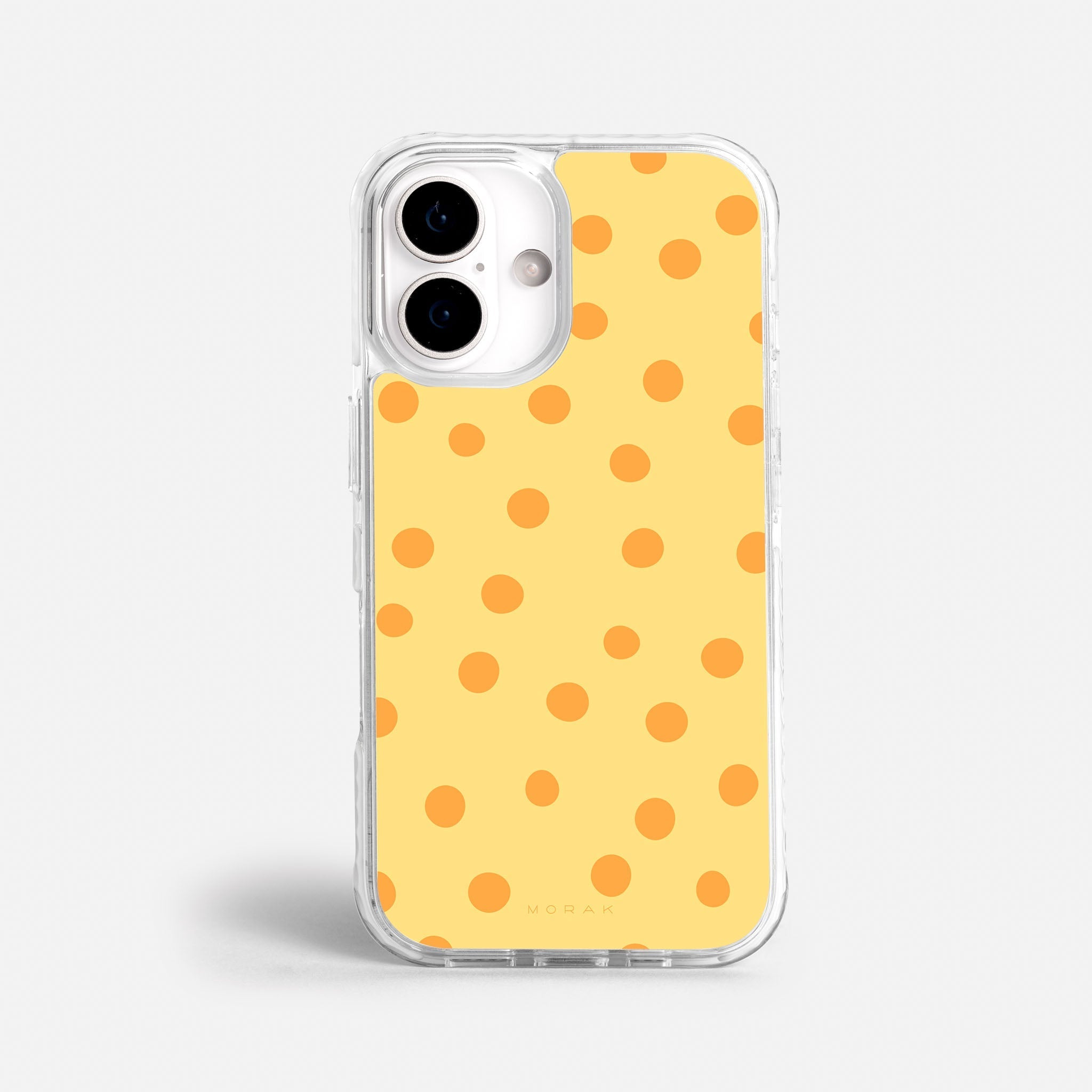 Case Golden Dots - Blanco Premium – Protección antigolpe | Diseño colombiano | Morak