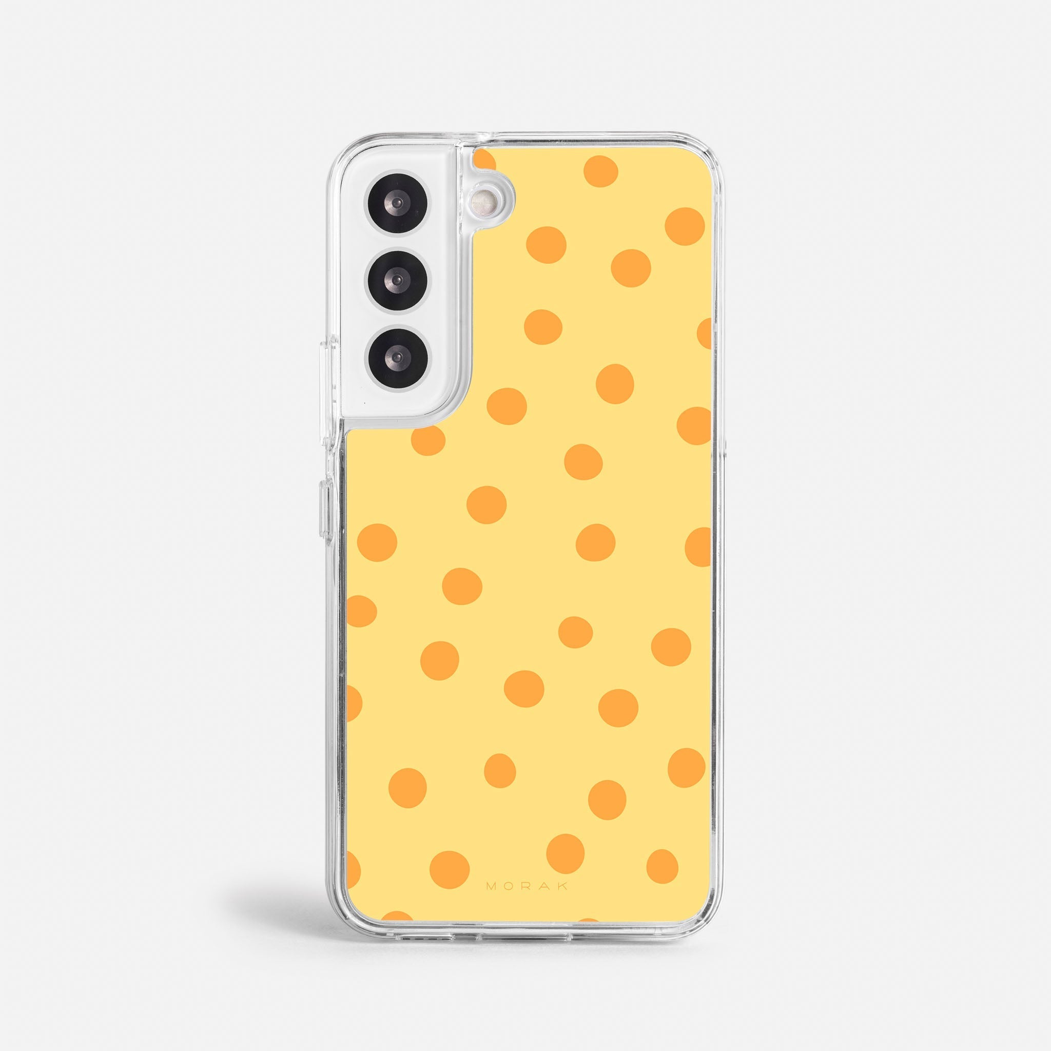 Case Golden Dots - Blanco Premium – Protección antigolpe | Diseño colombiano | Morak