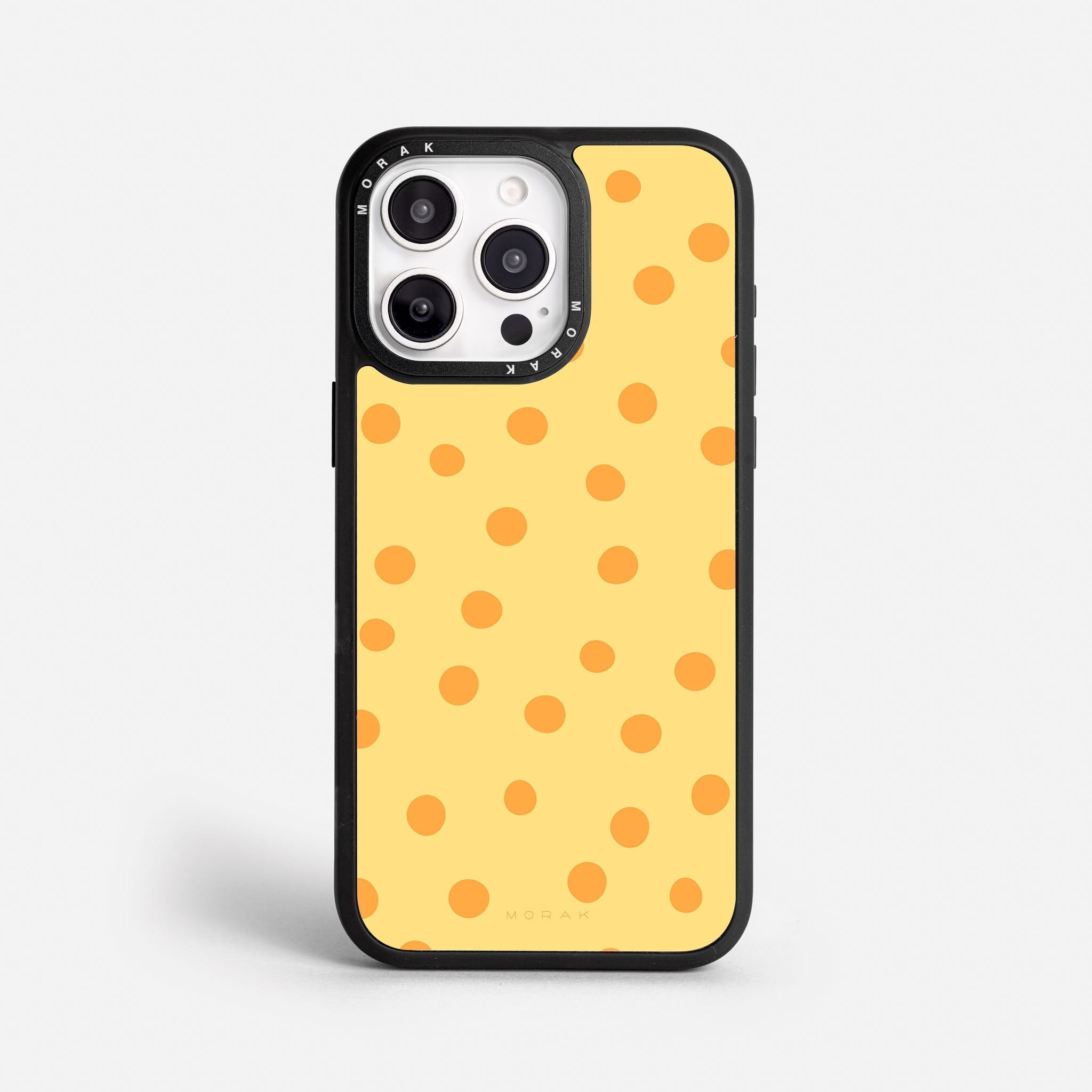 Case Golden Dots - Blanco Premium – Protección antigolpe | Diseño colombiano | Morak