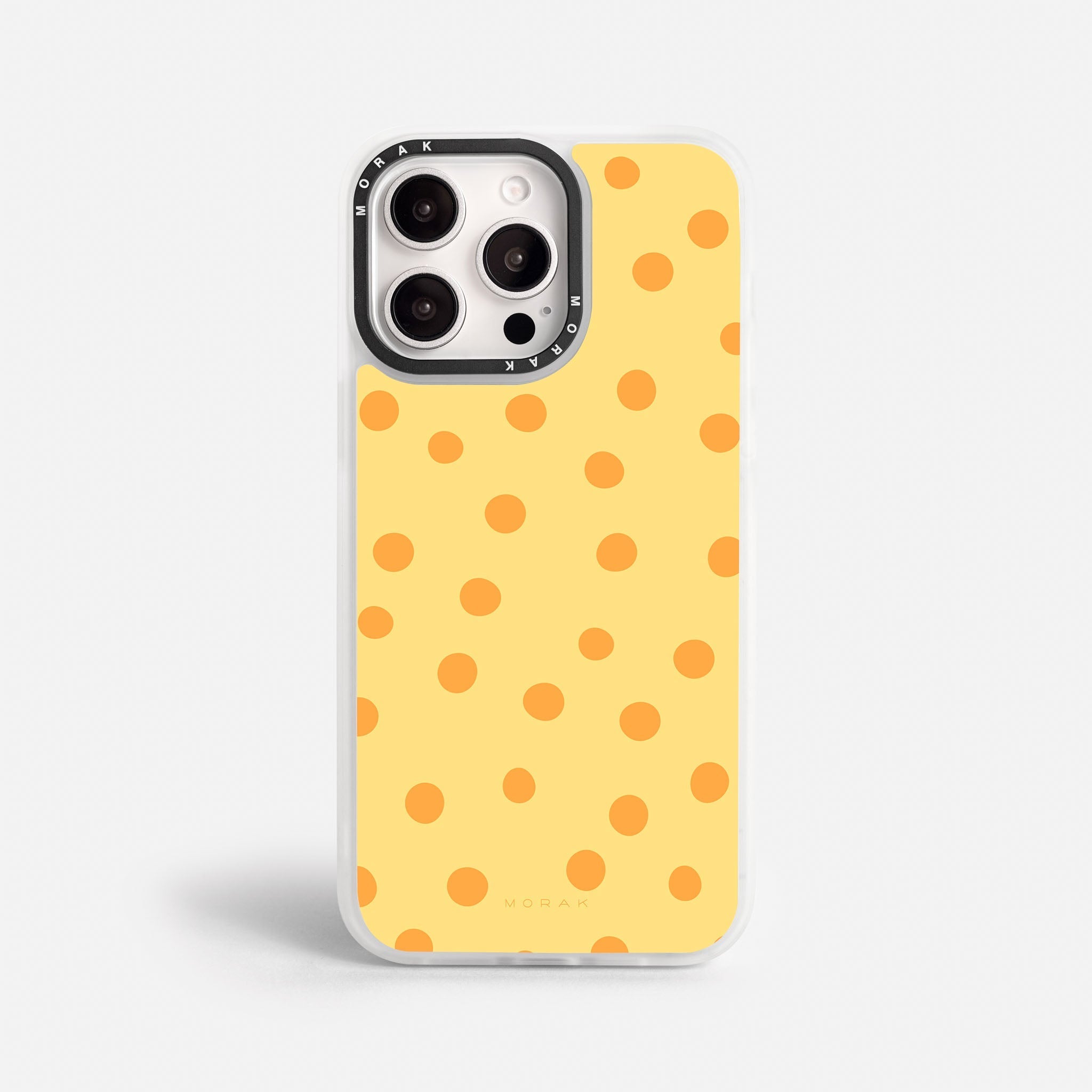 Case Golden Dots - Blanco Premium – Protección antigolpe | Diseño colombiano | Morak