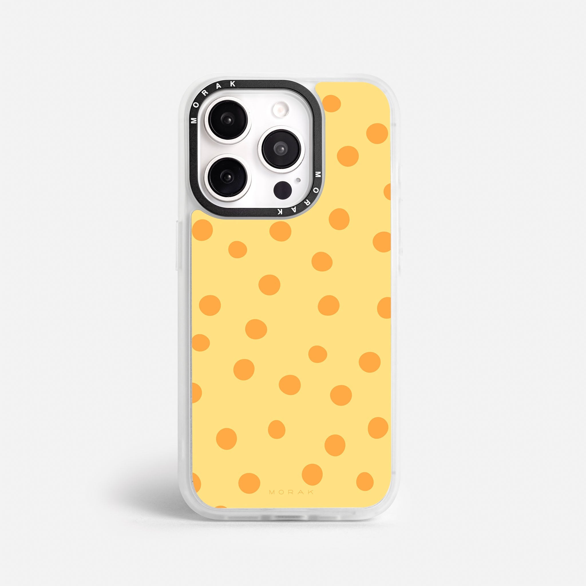 Case Golden Dots - Blanco Premium – Protección antigolpe | Diseño colombiano | Morak