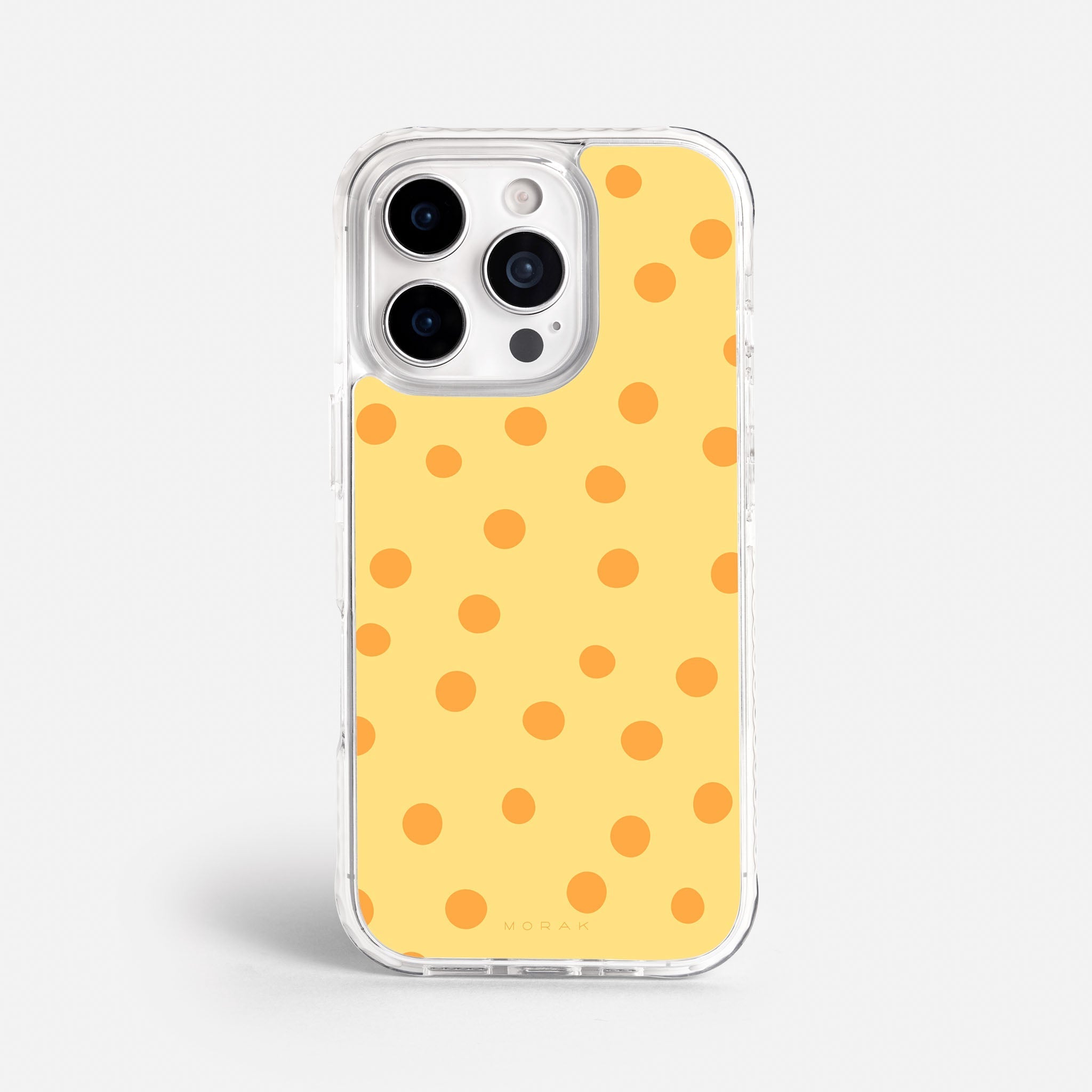 Case Golden Dots - Blanco Premium – Protección antigolpe | Diseño colombiano | Morak