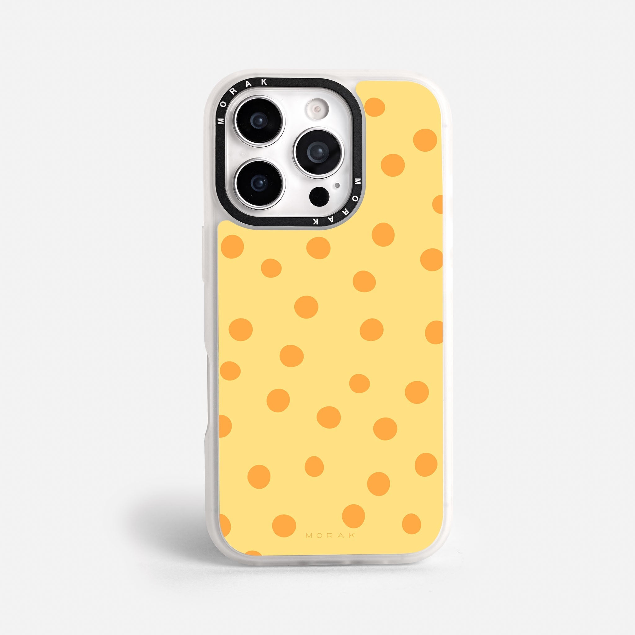 Case Golden Dots - Blanco Premium – Protección antigolpe | Diseño colombiano | Morak