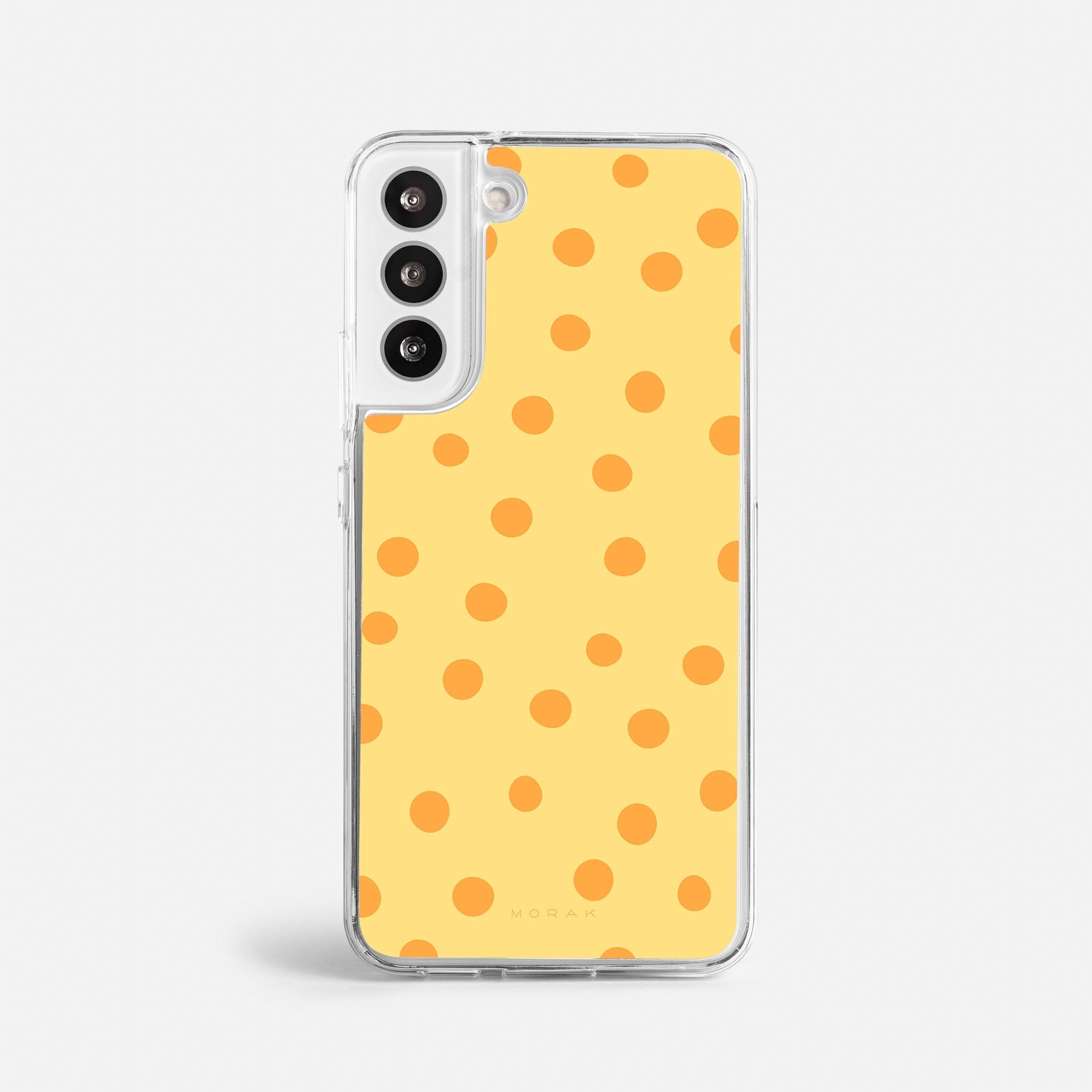 Case Golden Dots - Blanco Premium – Protección antigolpe | Diseño colombiano | Morak