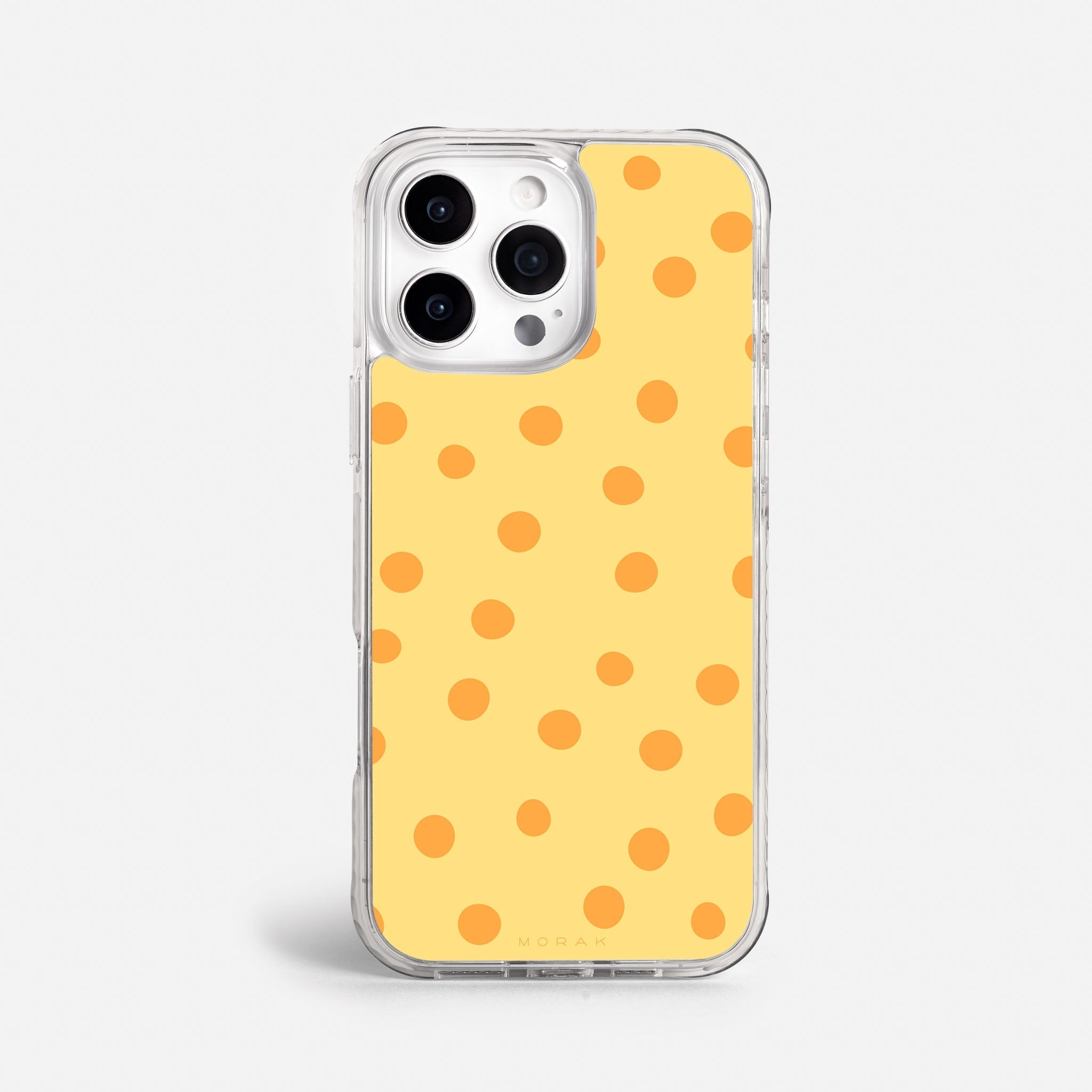 Case Golden Dots - Blanco Premium – Protección antigolpe | Diseño colombiano | Morak