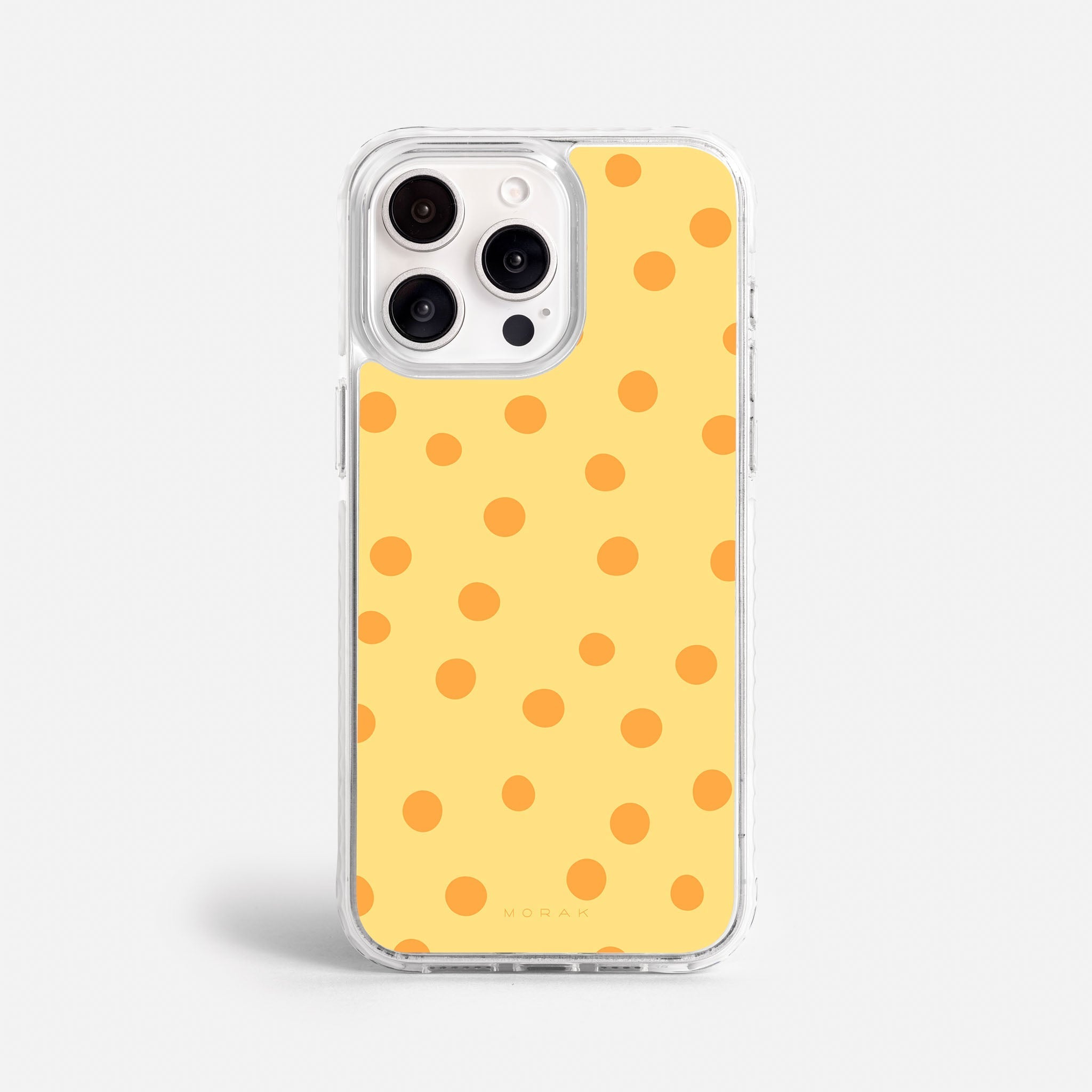 Case Golden Dots - Blanco Premium – Protección antigolpe | Diseño colombiano | Morak