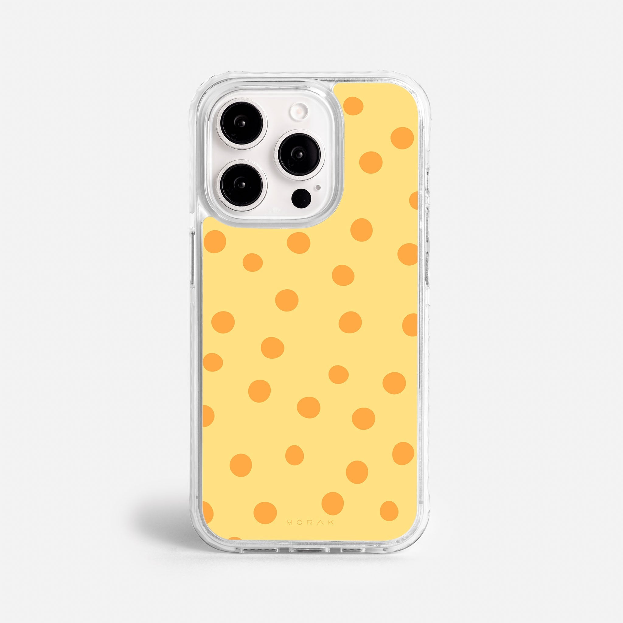 Case Golden Dots - Blanco Premium – Protección antigolpe | Diseño colombiano | Morak