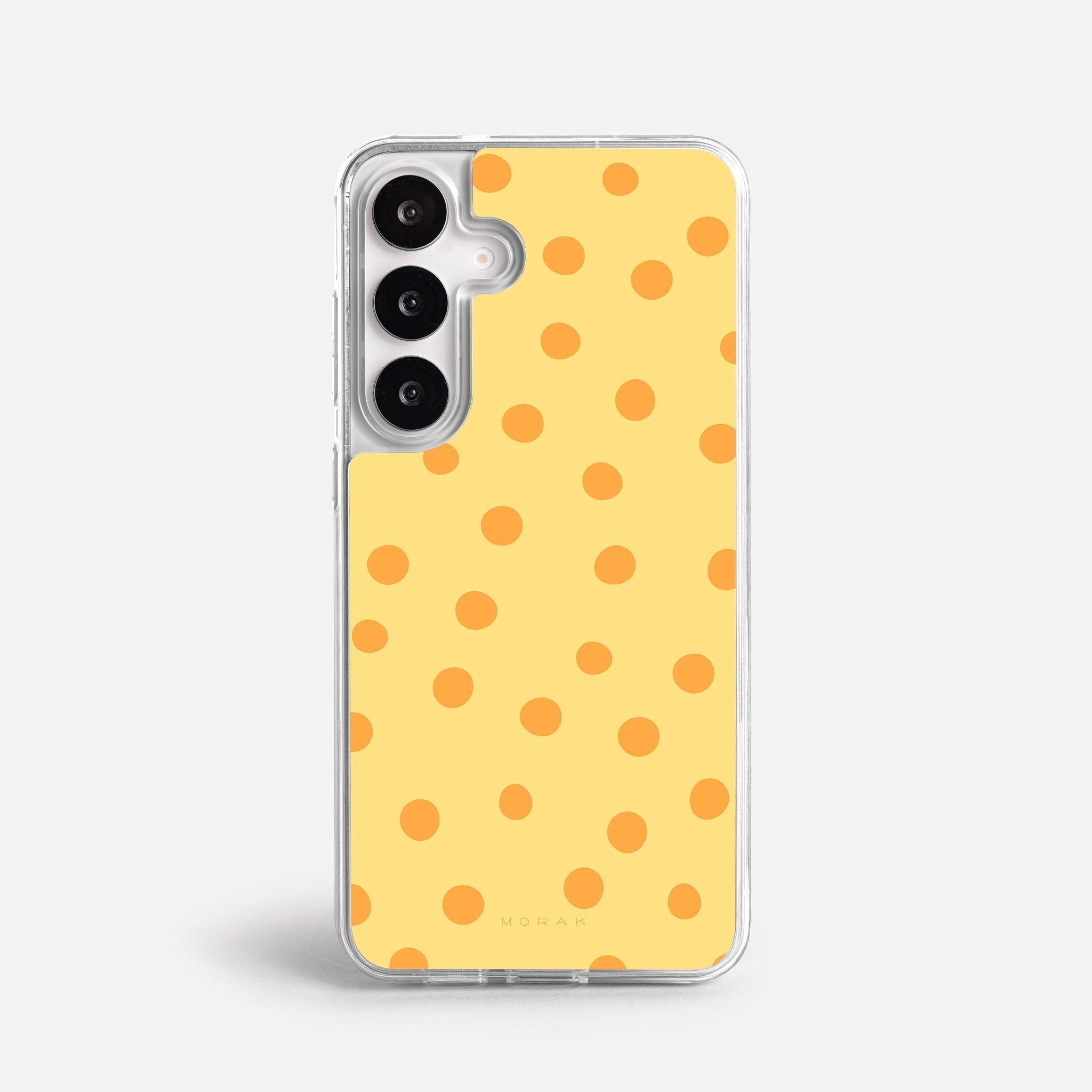 Case Golden Dots - Blanco Premium – Protección antigolpe | Diseño colombiano | Morak