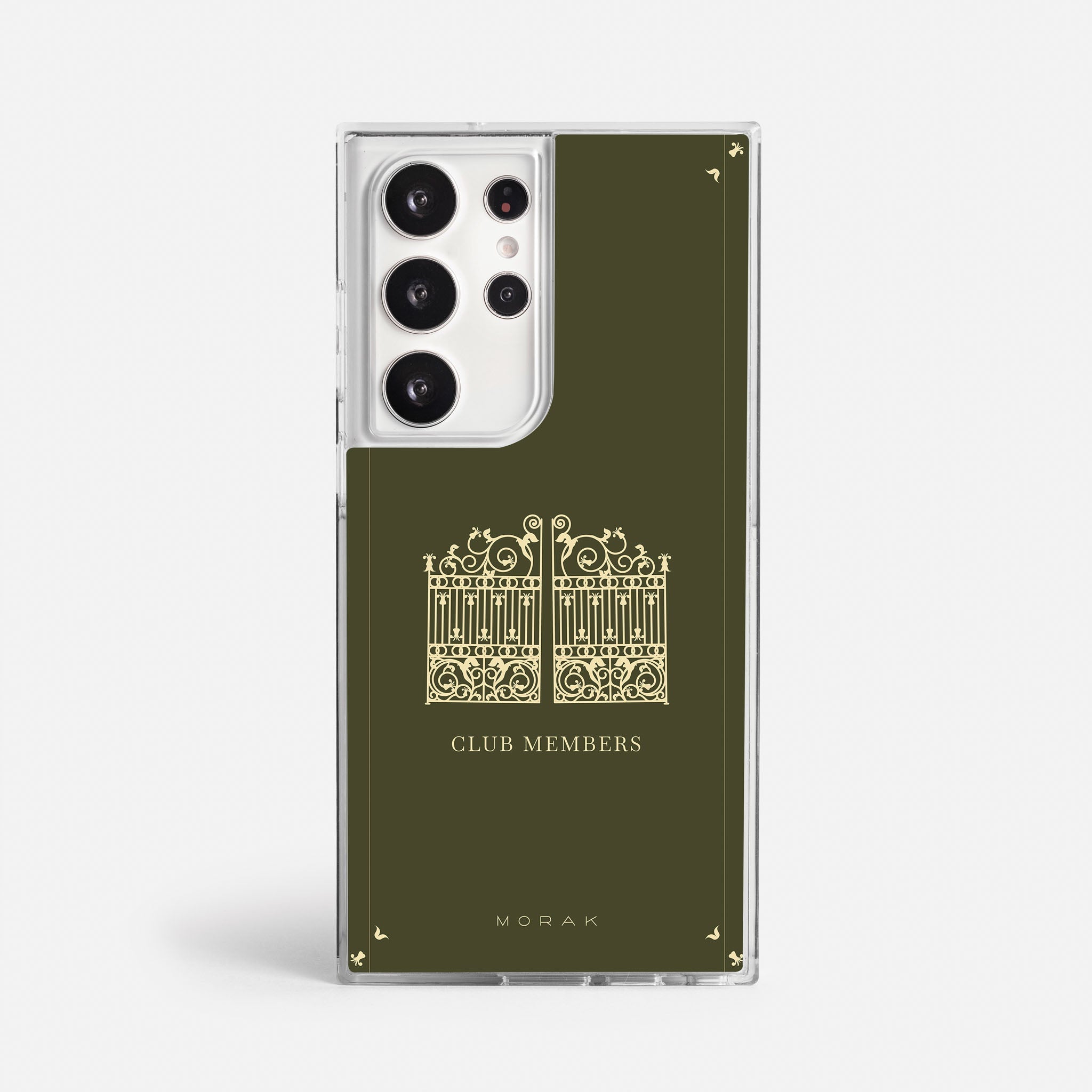 Case Green Gate - Blanco Premium – Protección antigolpe | Diseño colombiano | Morak