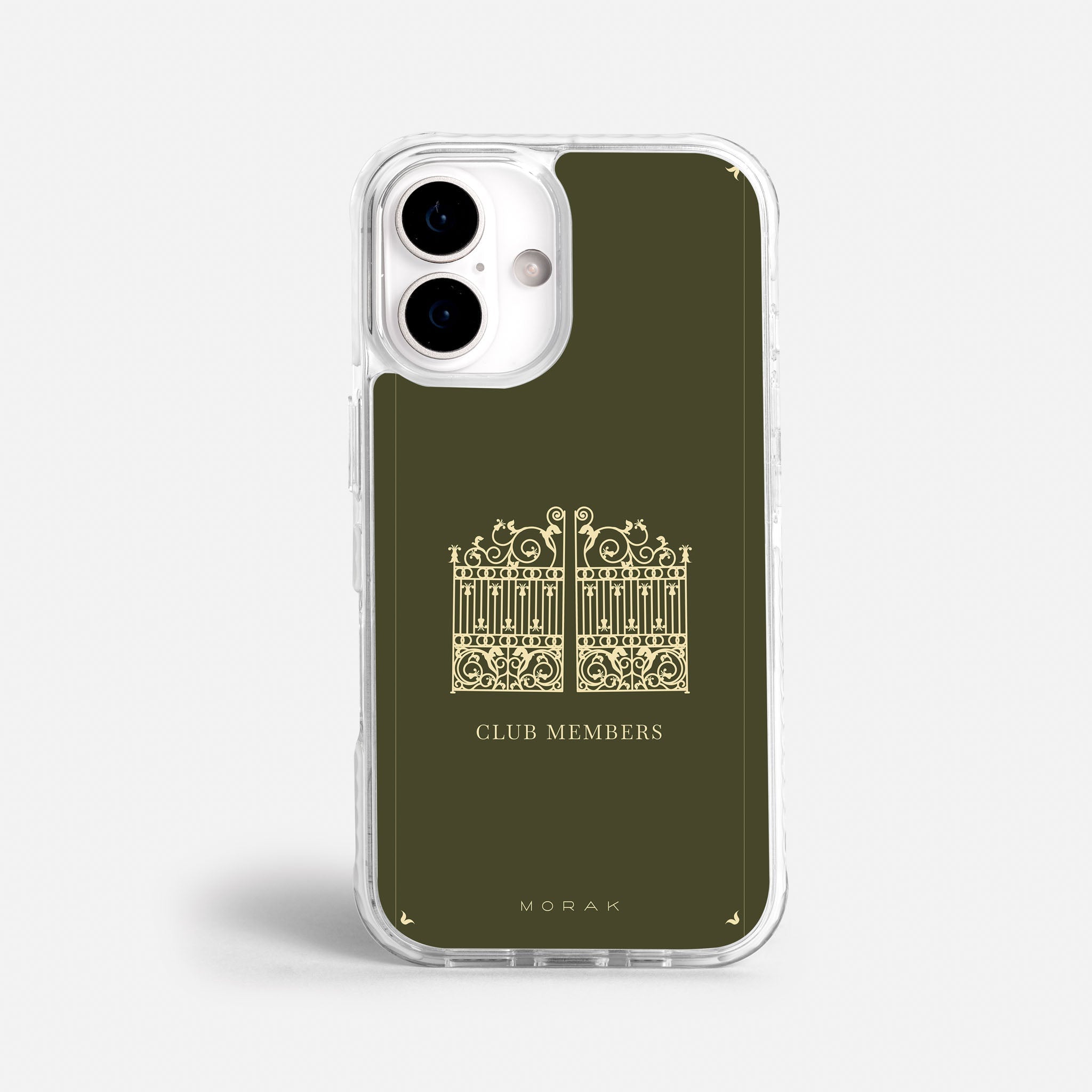 Case Green Gate - Blanco Premium – Protección antigolpe | Diseño colombiano | Morak