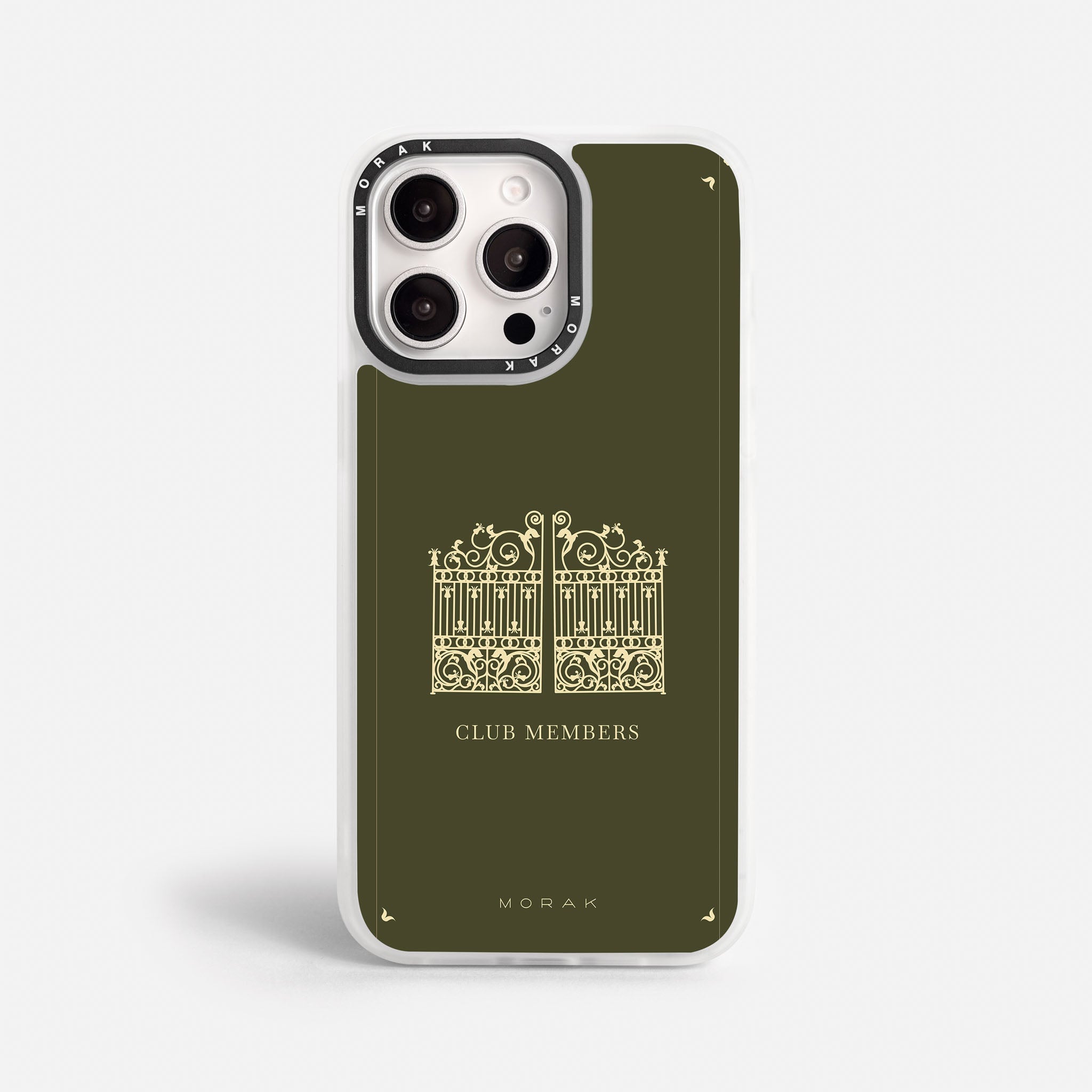 Case Green Gate - Blanco Premium – Protección antigolpe | Diseño colombiano | Morak