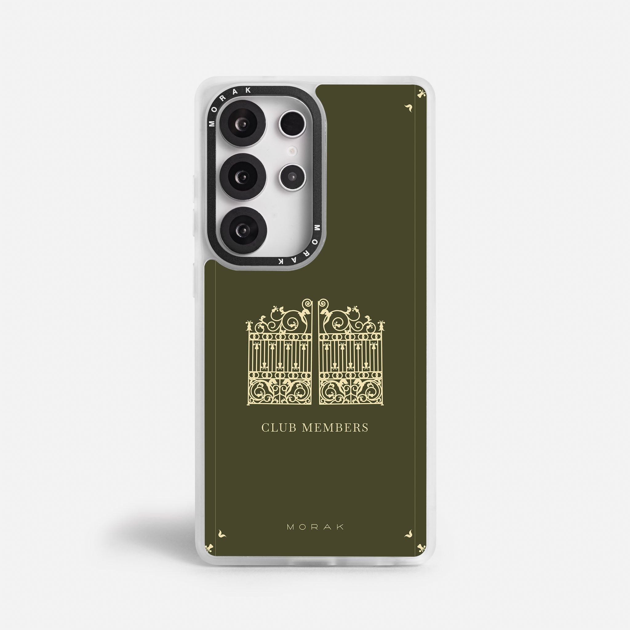 Case Green Gate - Blanco Premium – Protección antigolpe | Diseño colombiano | Morak