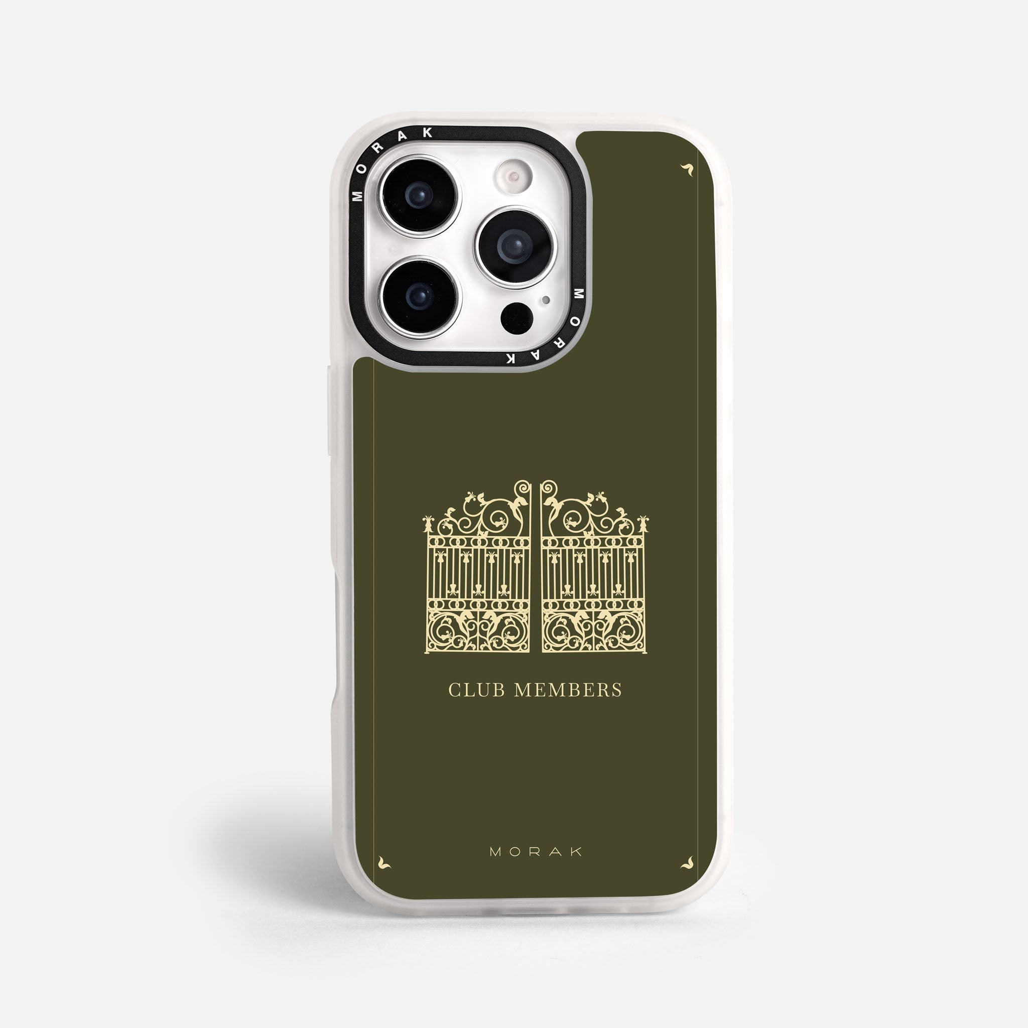 Case Green Gate - Blanco Premium – Protección antigolpe | Diseño colombiano | Morak