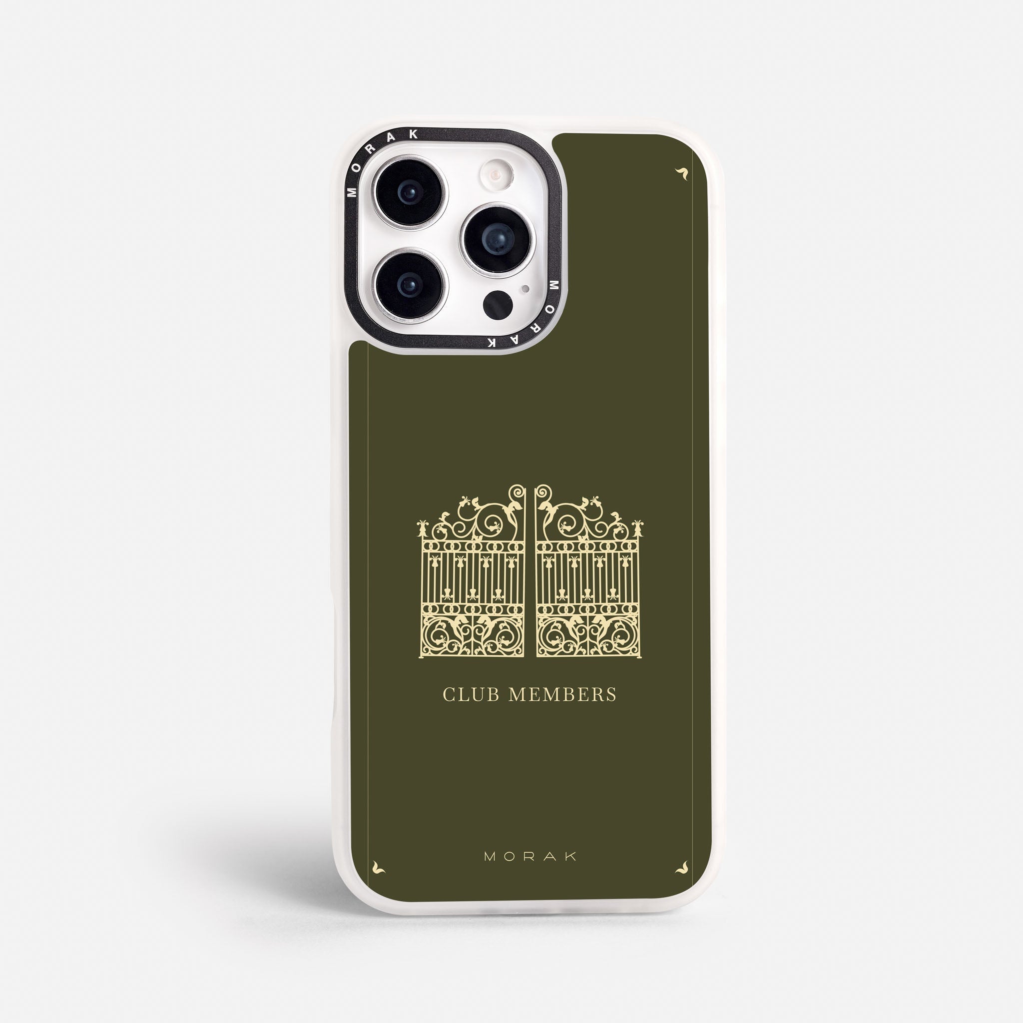 Case Green Gate - Blanco Premium – Protección antigolpe | Diseño colombiano | Morak
