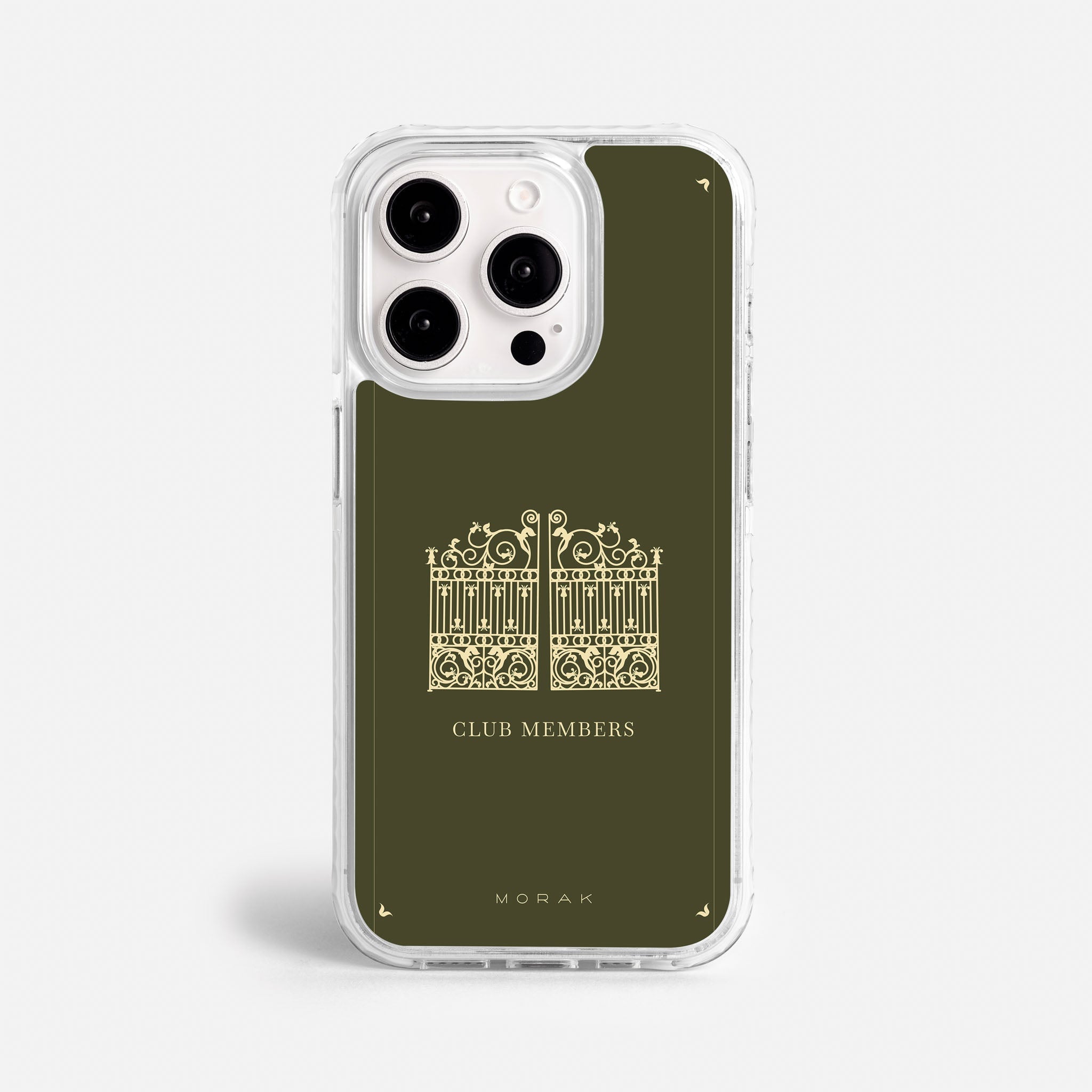 Case Green Gate - Blanco Premium – Protección antigolpe | Diseño colombiano | Morak