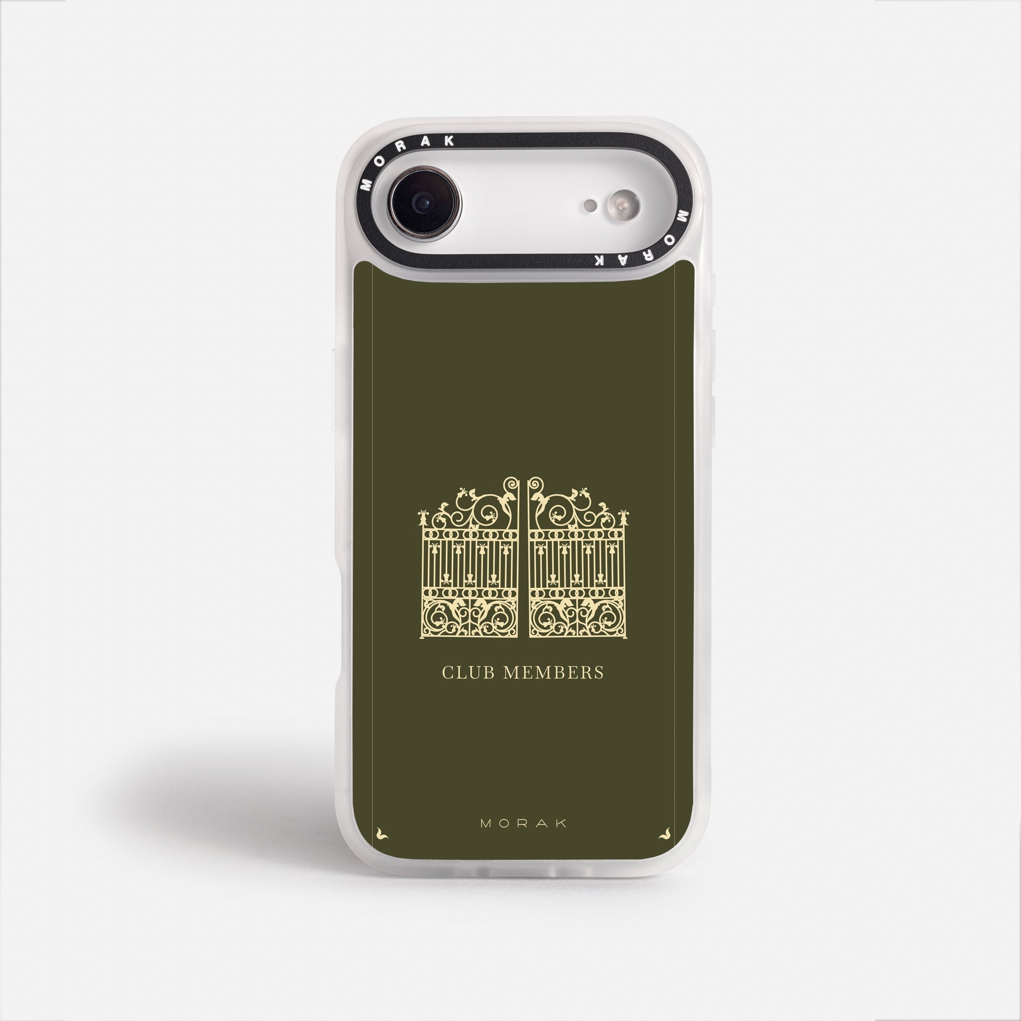 Case Green Gate - Blanco Premium – Protección antigolpe | Diseño colombiano | Morak