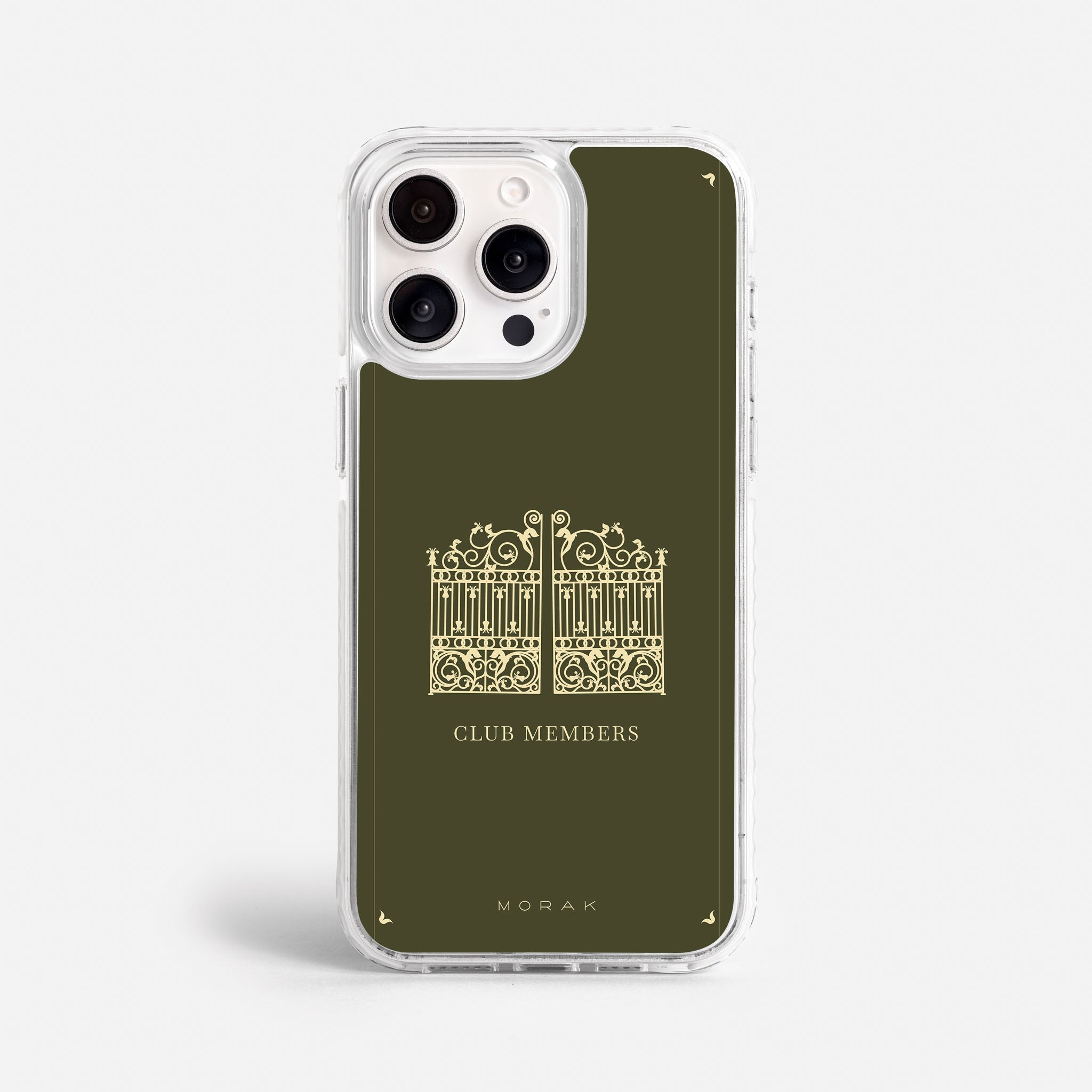 Case Green Gate - Blanco Premium – Protección antigolpe | Diseño colombiano | Morak