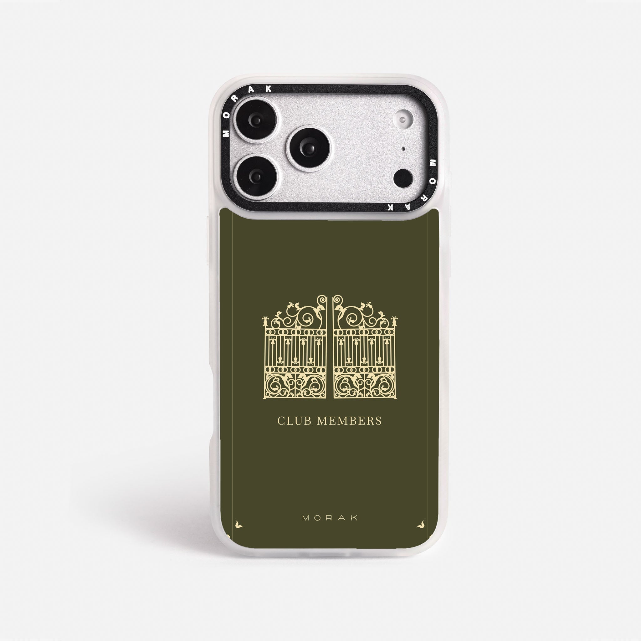 Case Green Gate - Blanco Premium – Protección antigolpe | Diseño colombiano | Morak