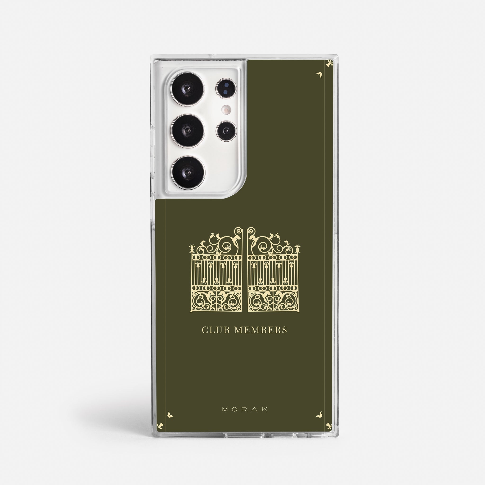 Case Green Gate - Blanco Premium – Protección antigolpe | Diseño colombiano | Morak