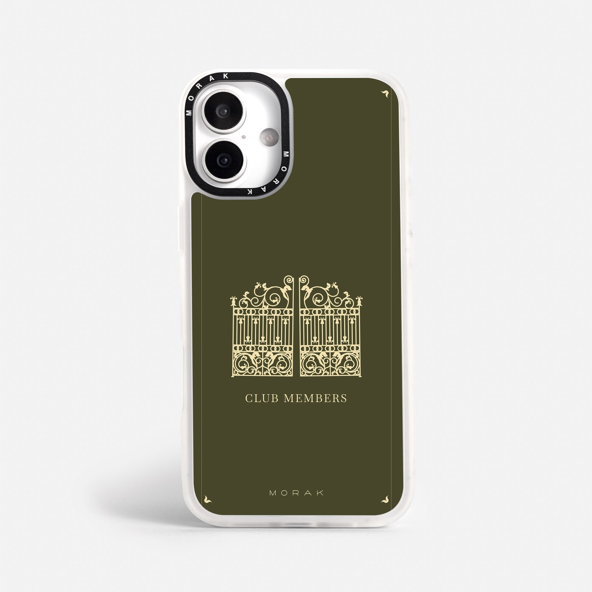 Case Green Gate - Blanco Premium – Protección antigolpe | Diseño colombiano | Morak