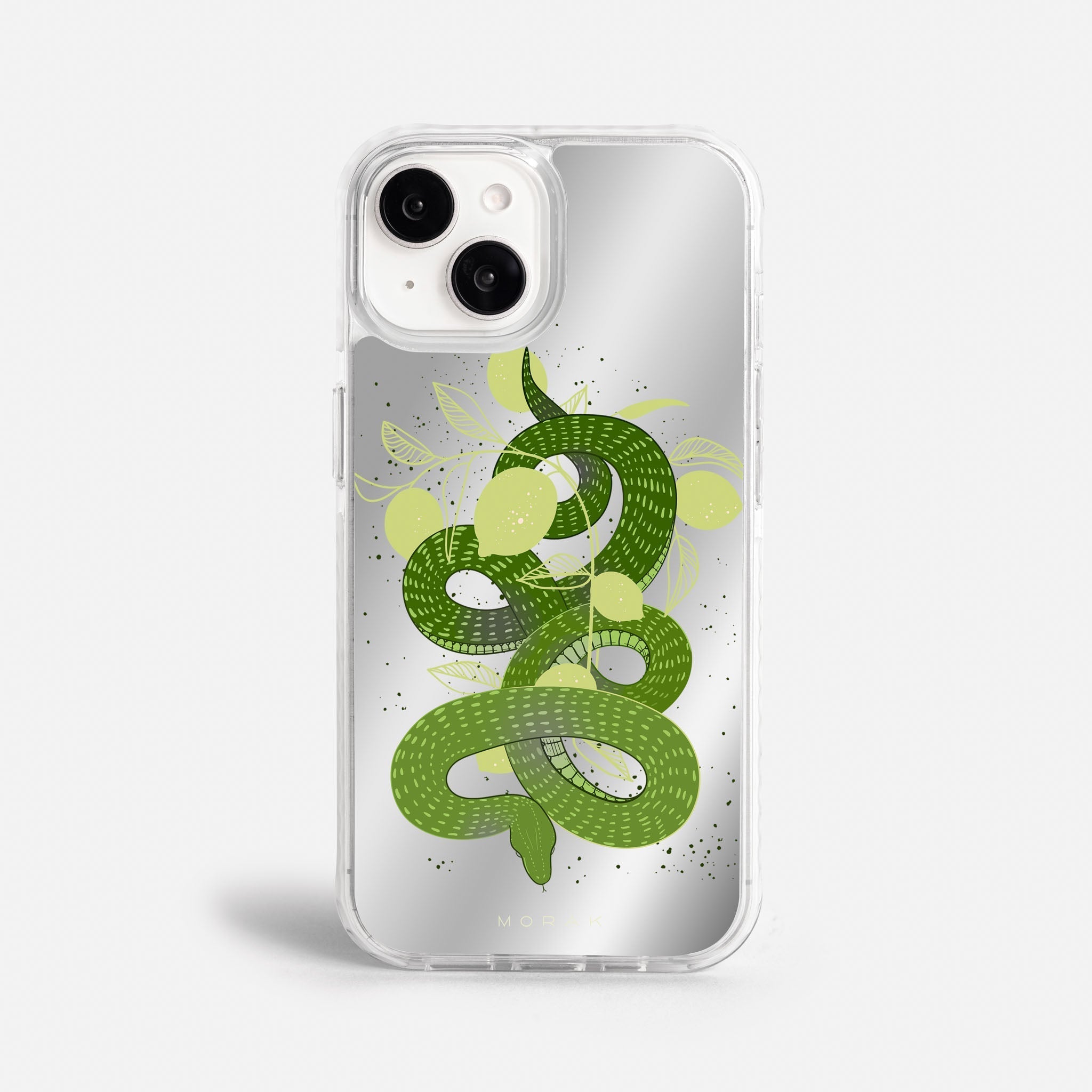 Case Green Snake - Espejo Premium – Protección antigolpe | Diseño colombiano | Morak
