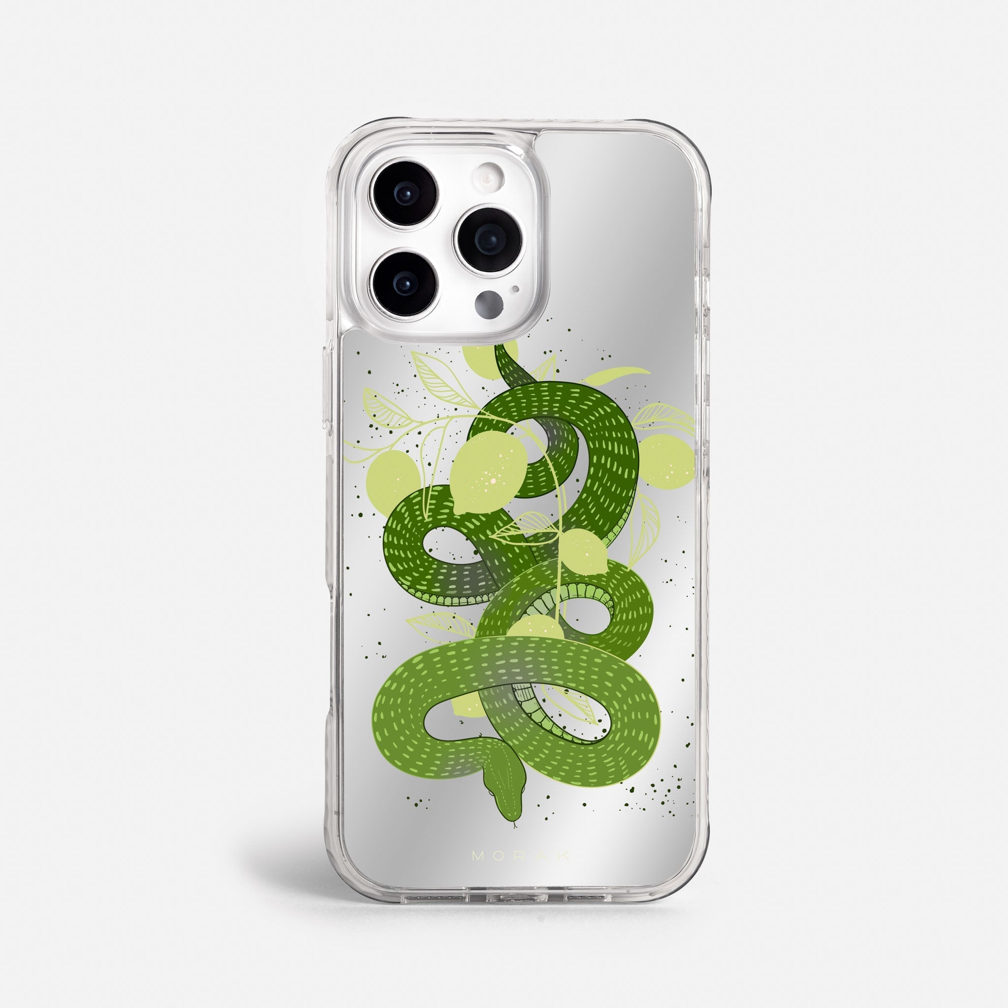 Case Green Snake - Espejo Premium – Protección antigolpe | Diseño colombiano | Morak