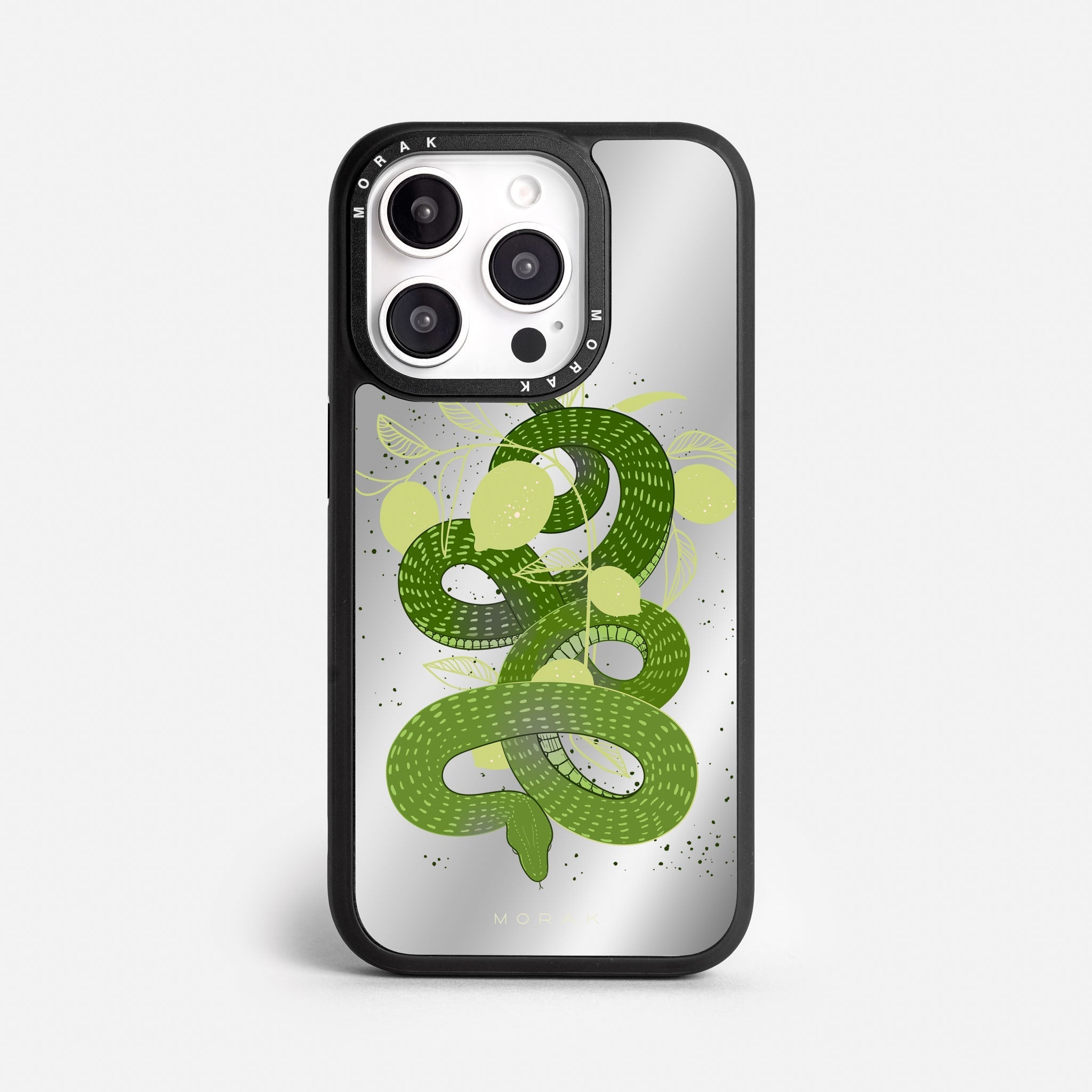 Case Green Snake - Espejo Premium – Protección antigolpe | Diseño colombiano | Morak