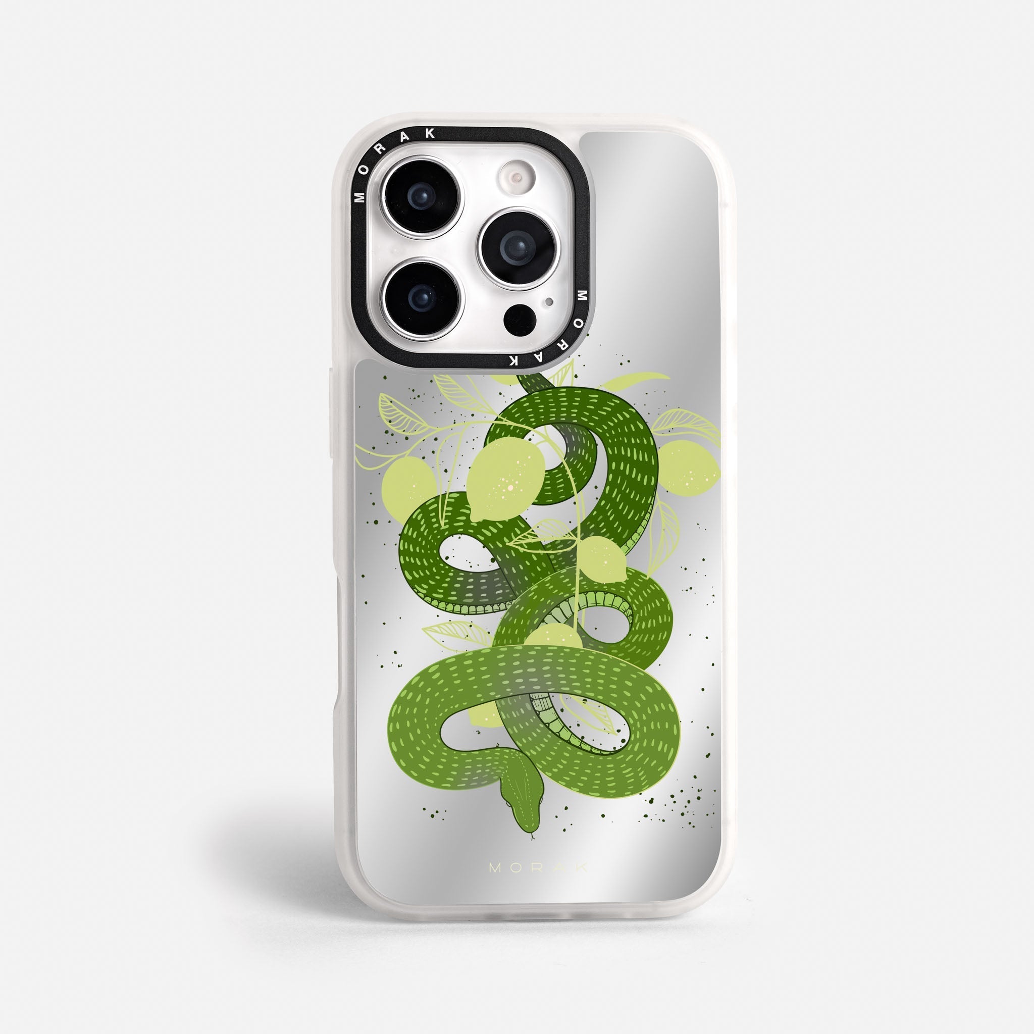Case Green Snake - Espejo Premium – Protección antigolpe | Diseño colombiano | Morak