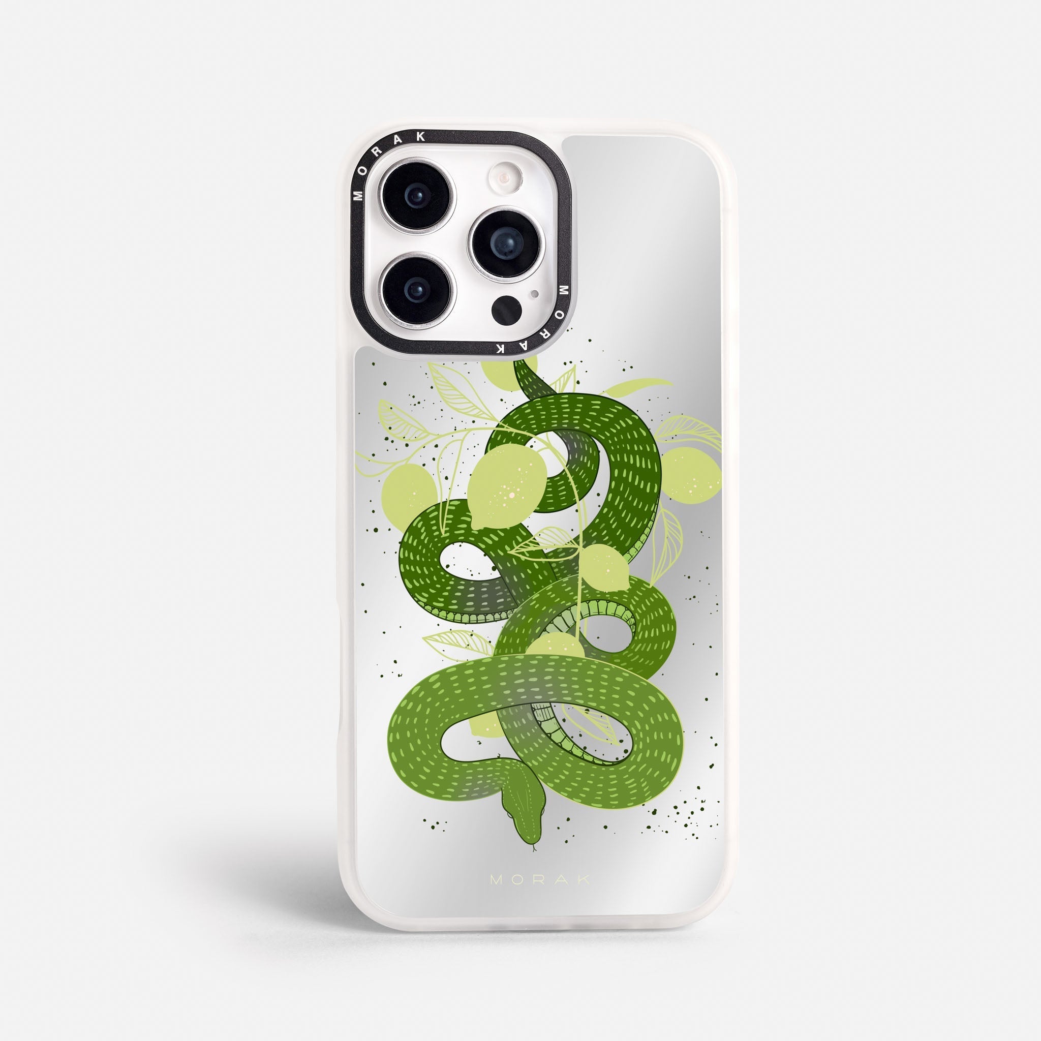 Case Green Snake - Espejo Premium – Protección antigolpe | Diseño colombiano | Morak