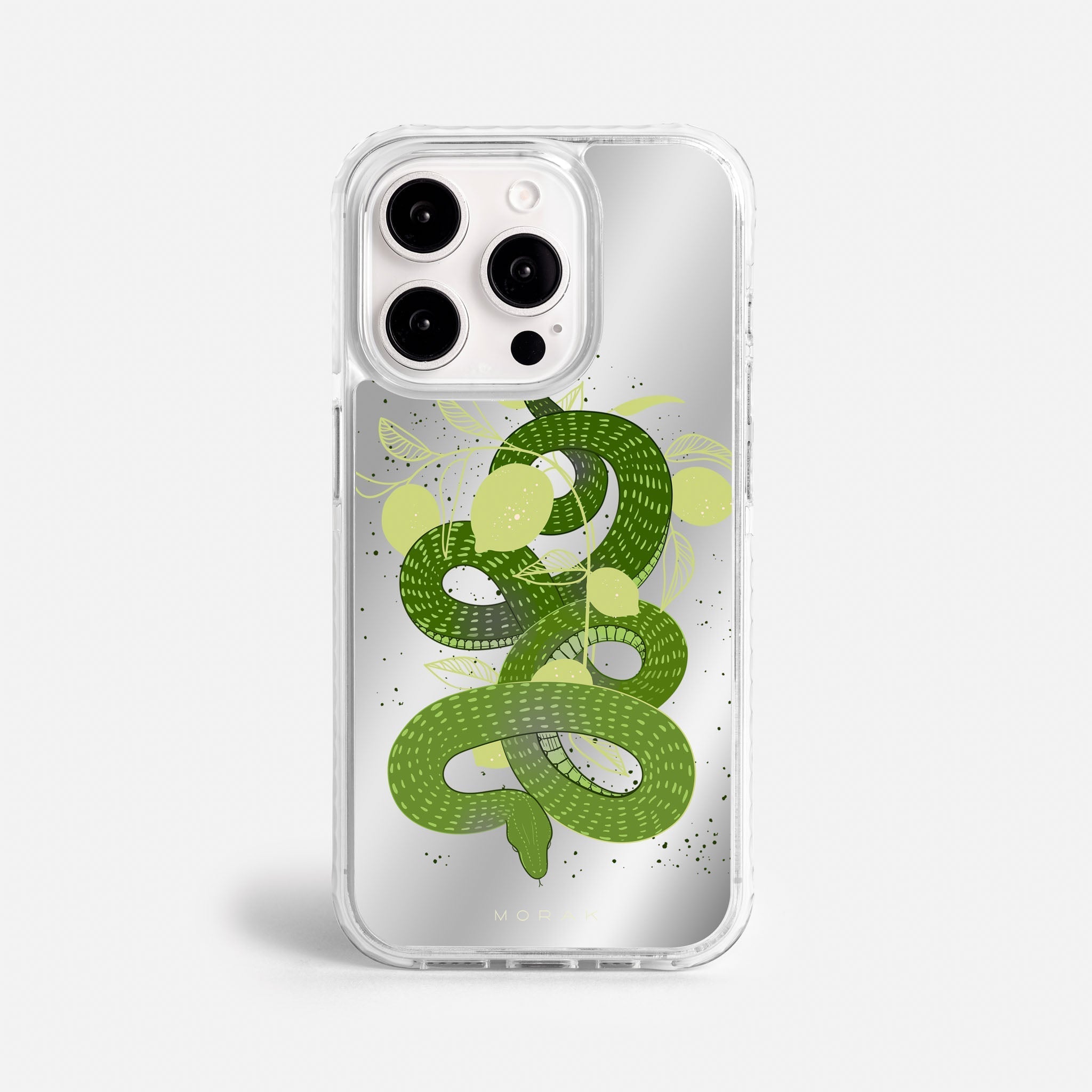 Case Green Snake - Espejo Premium – Protección antigolpe | Diseño colombiano | Morak