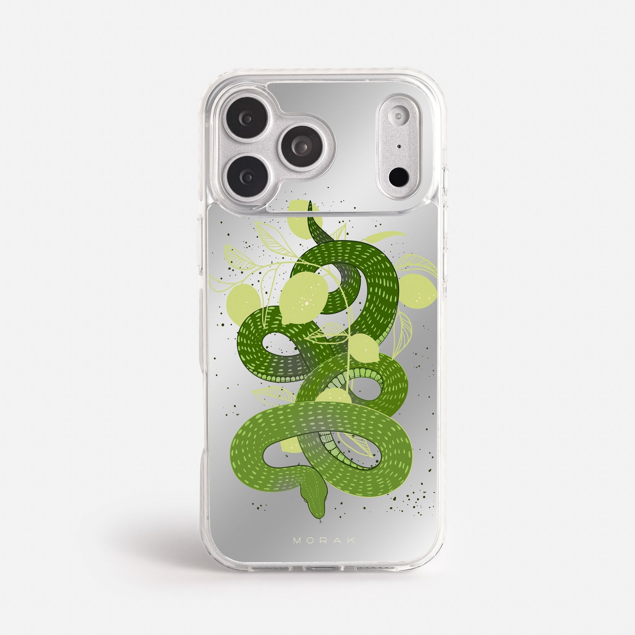 Case Green Snake - Espejo Premium – Protección antigolpe | Diseño colombiano | Morak