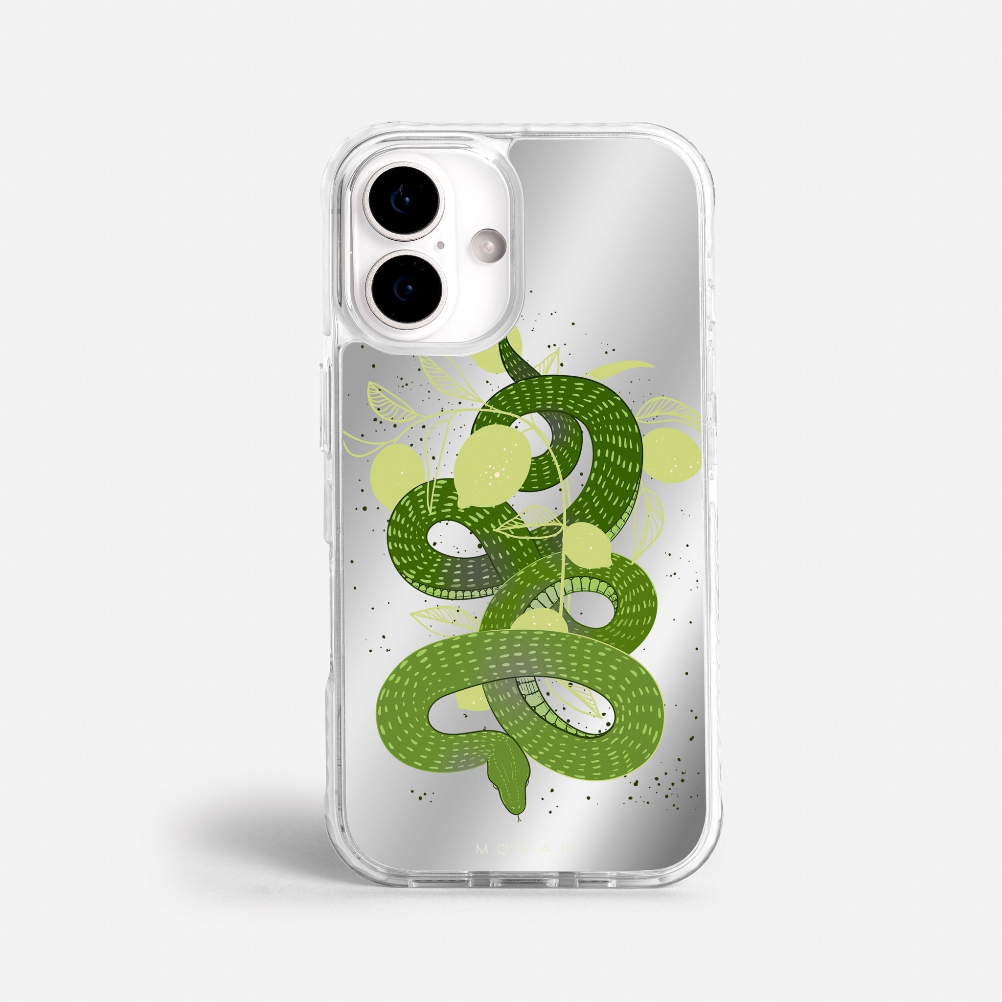 Case Green Snake - Espejo Premium – Protección antigolpe | Diseño colombiano | Morak