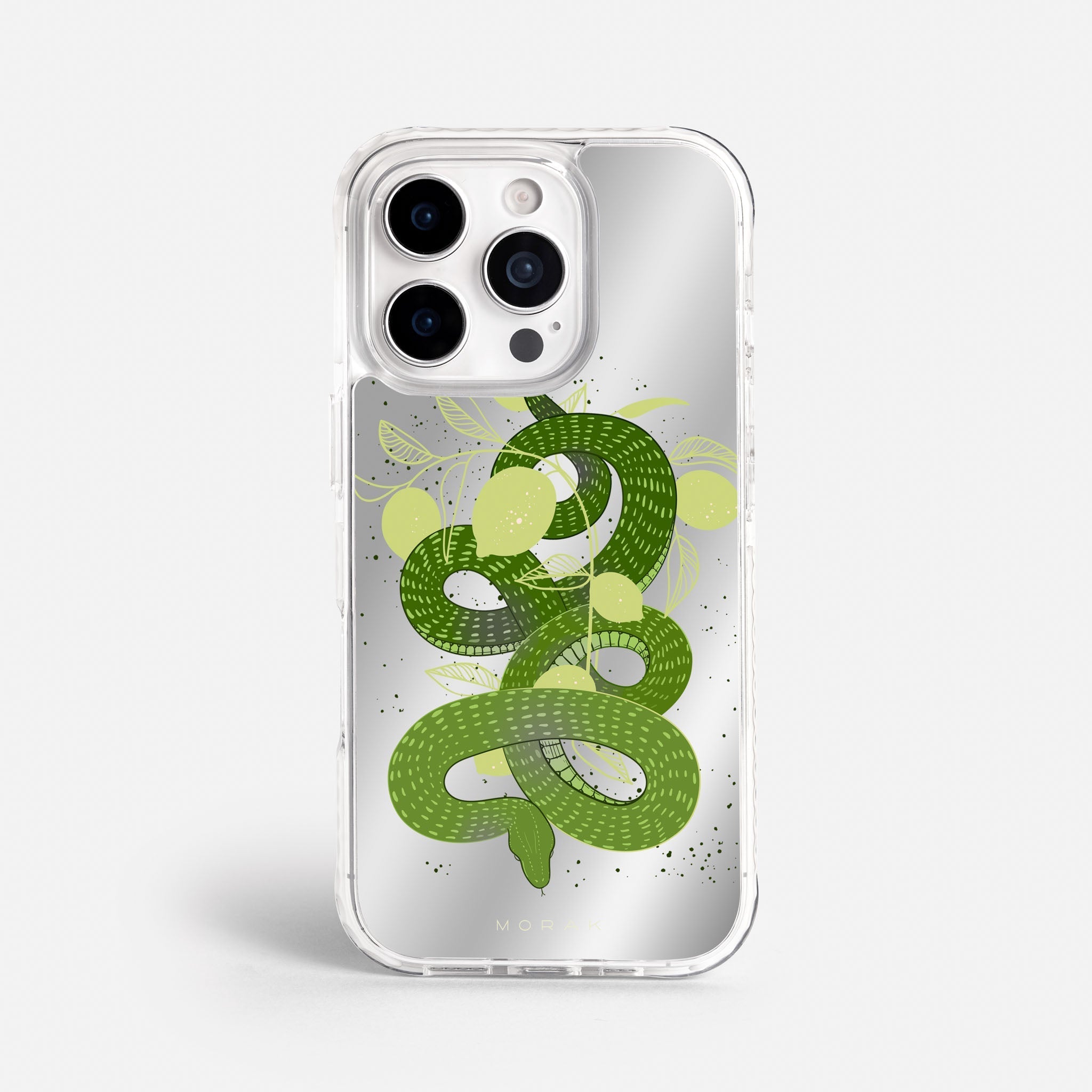 Case Green Snake - Espejo Premium – Protección antigolpe | Diseño colombiano | Morak
