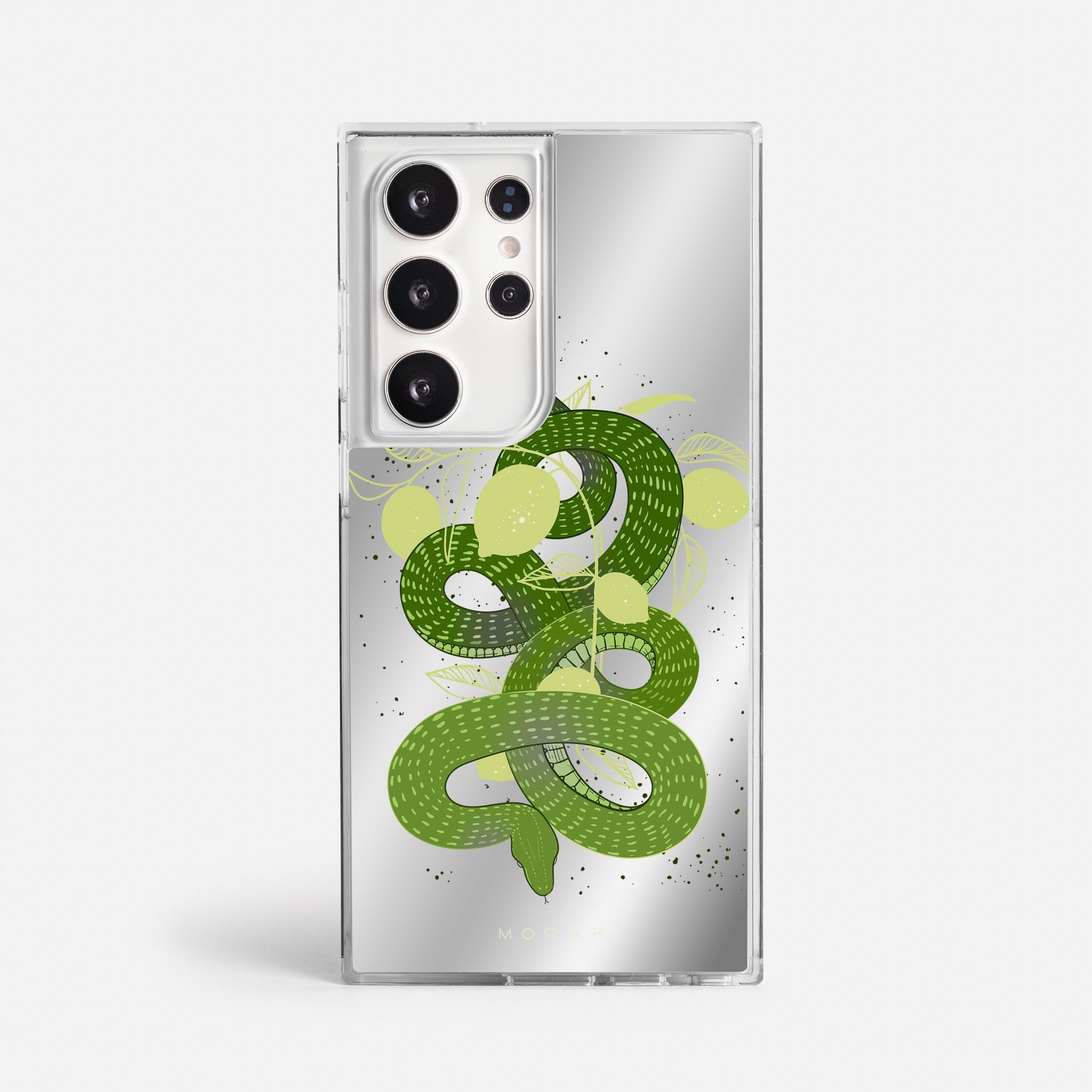 Case Green Snake - Espejo Premium – Protección antigolpe | Diseño colombiano | Morak