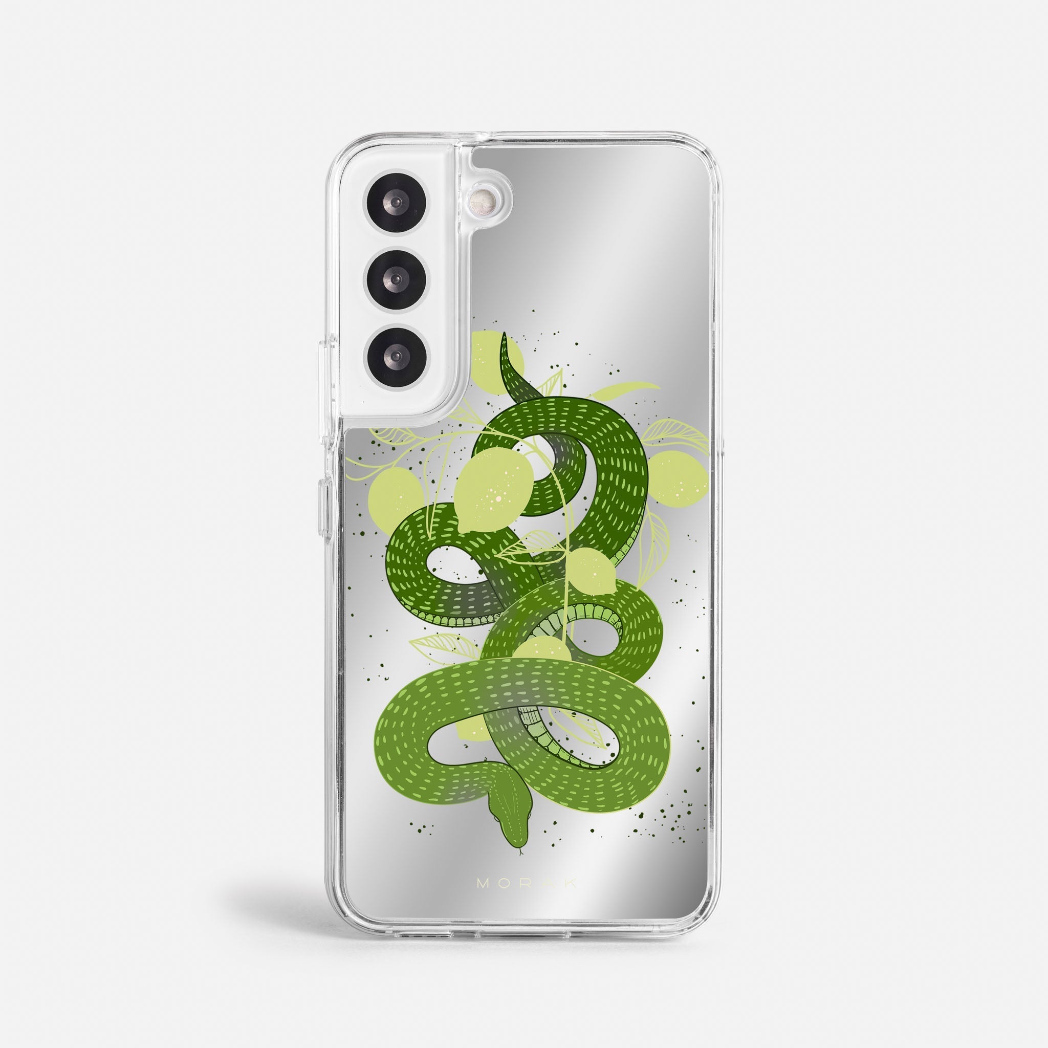 Case Green Snake - Espejo Premium – Protección antigolpe | Diseño colombiano | Morak