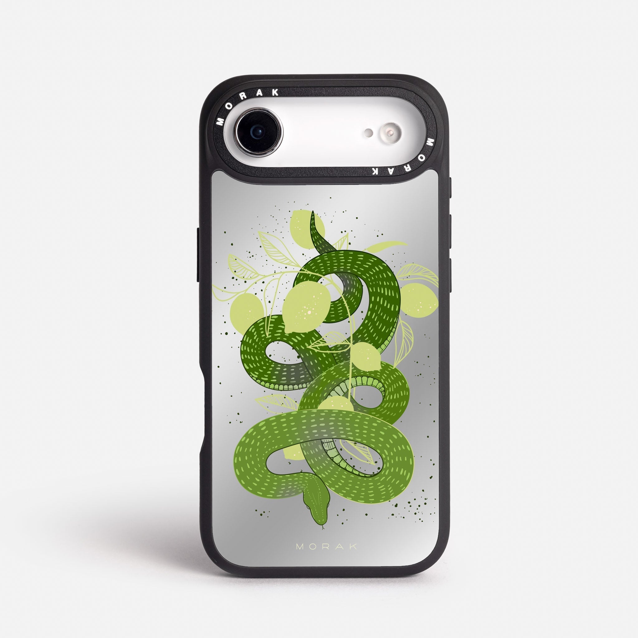 Case Green Snake - Espejo Premium – Protección antigolpe | Diseño colombiano | Morak