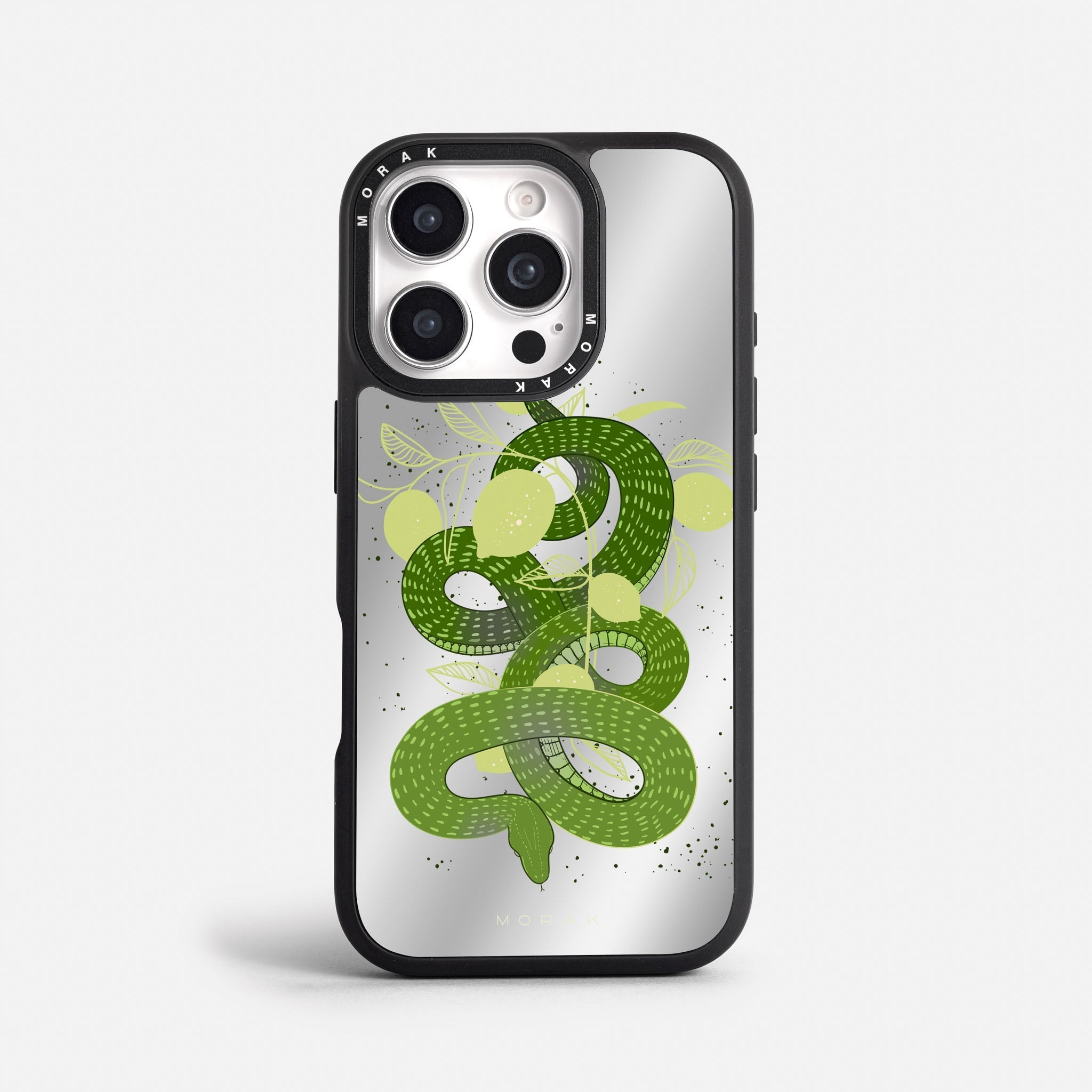 Case Green Snake - Espejo Premium – Protección antigolpe | Diseño colombiano | Morak