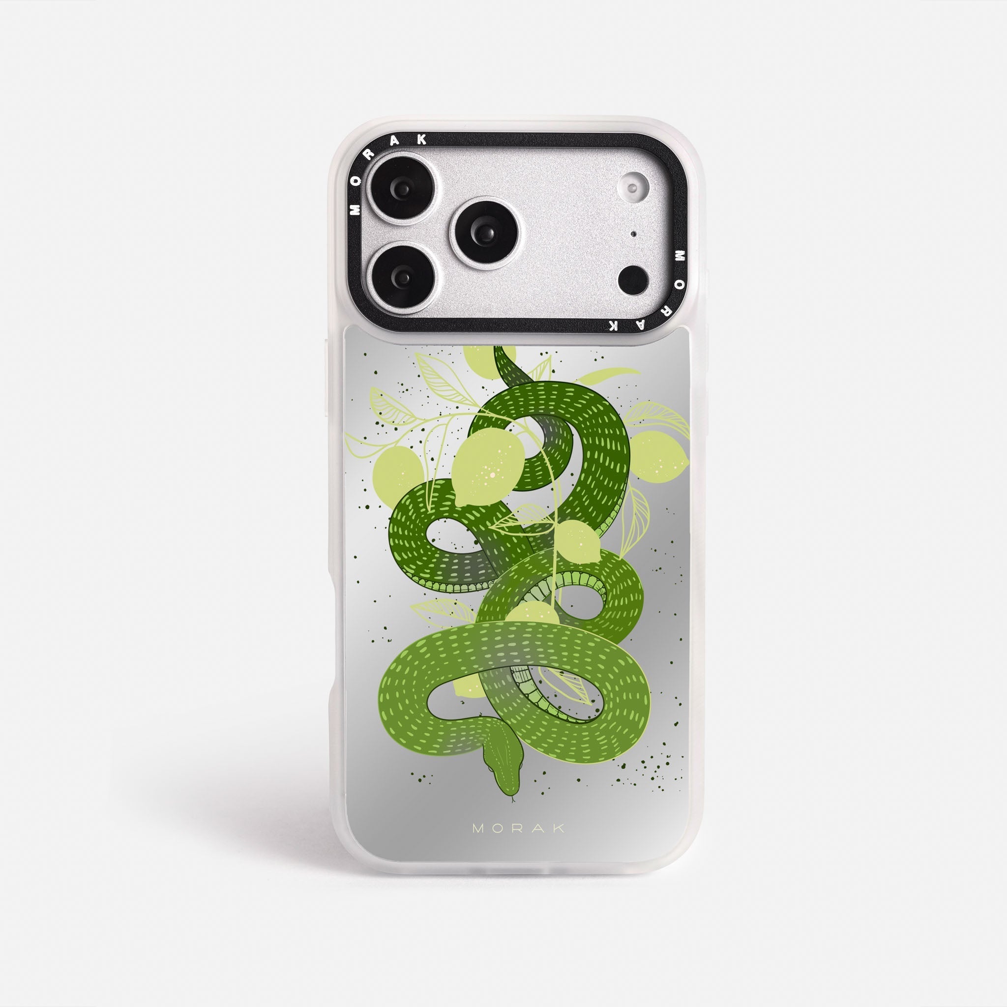 Case Green Snake - Espejo Premium – Protección antigolpe | Diseño colombiano | Morak