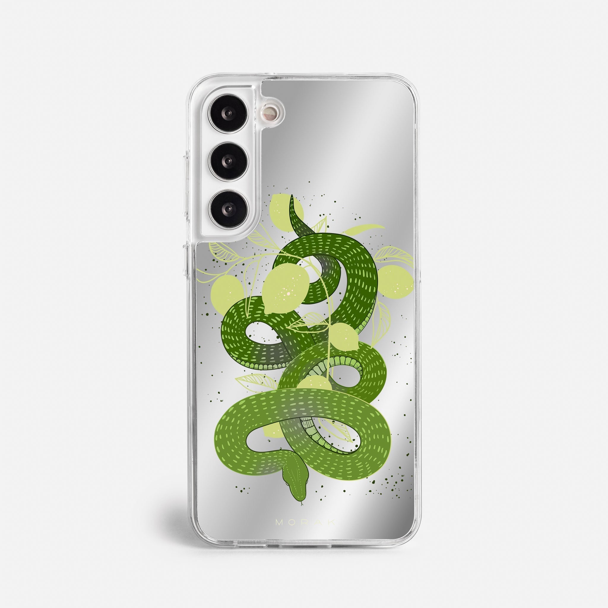 Case Green Snake - Espejo Premium – Protección antigolpe | Diseño colombiano | Morak