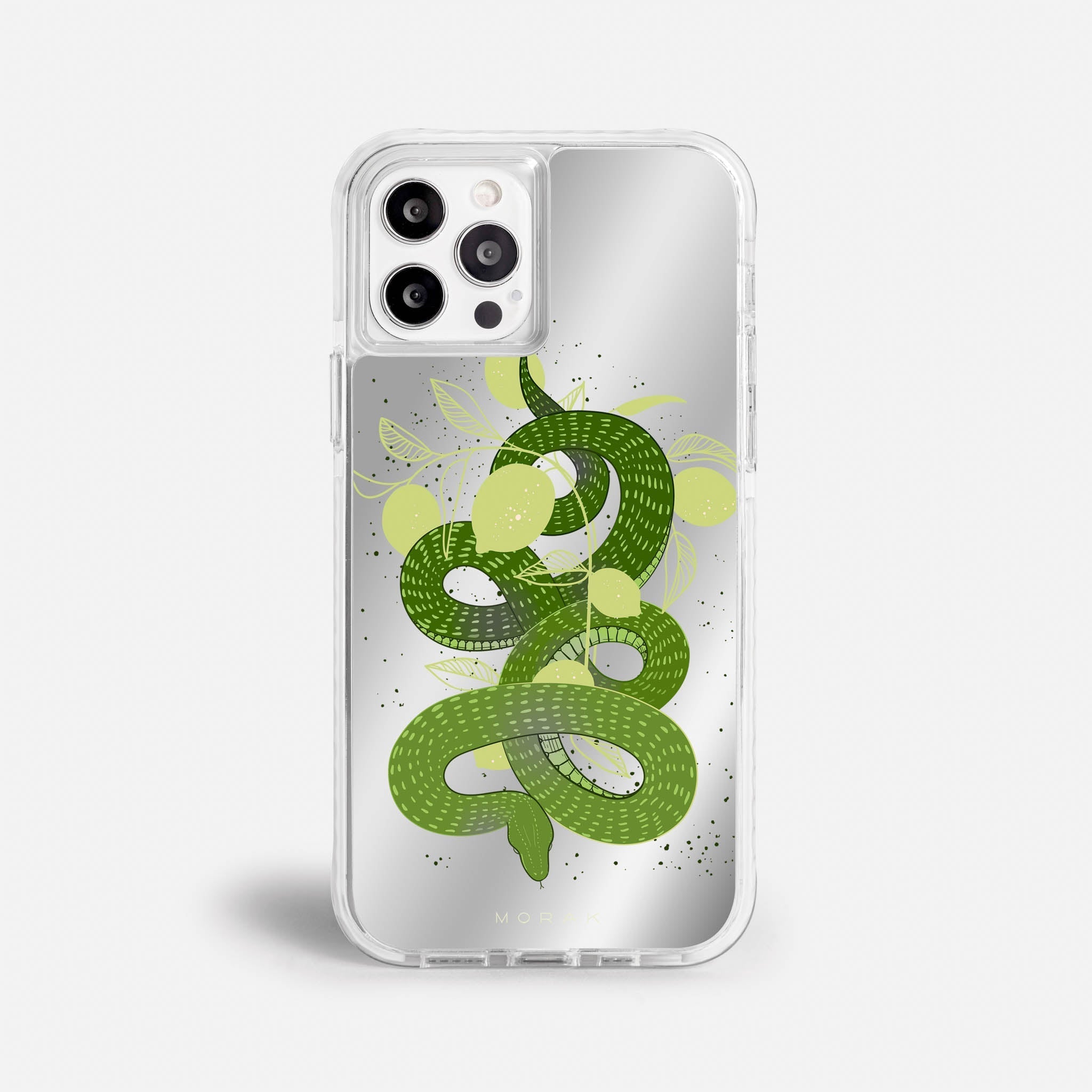 Case Green Snake - Espejo Premium – Protección antigolpe | Diseño colombiano | Morak
