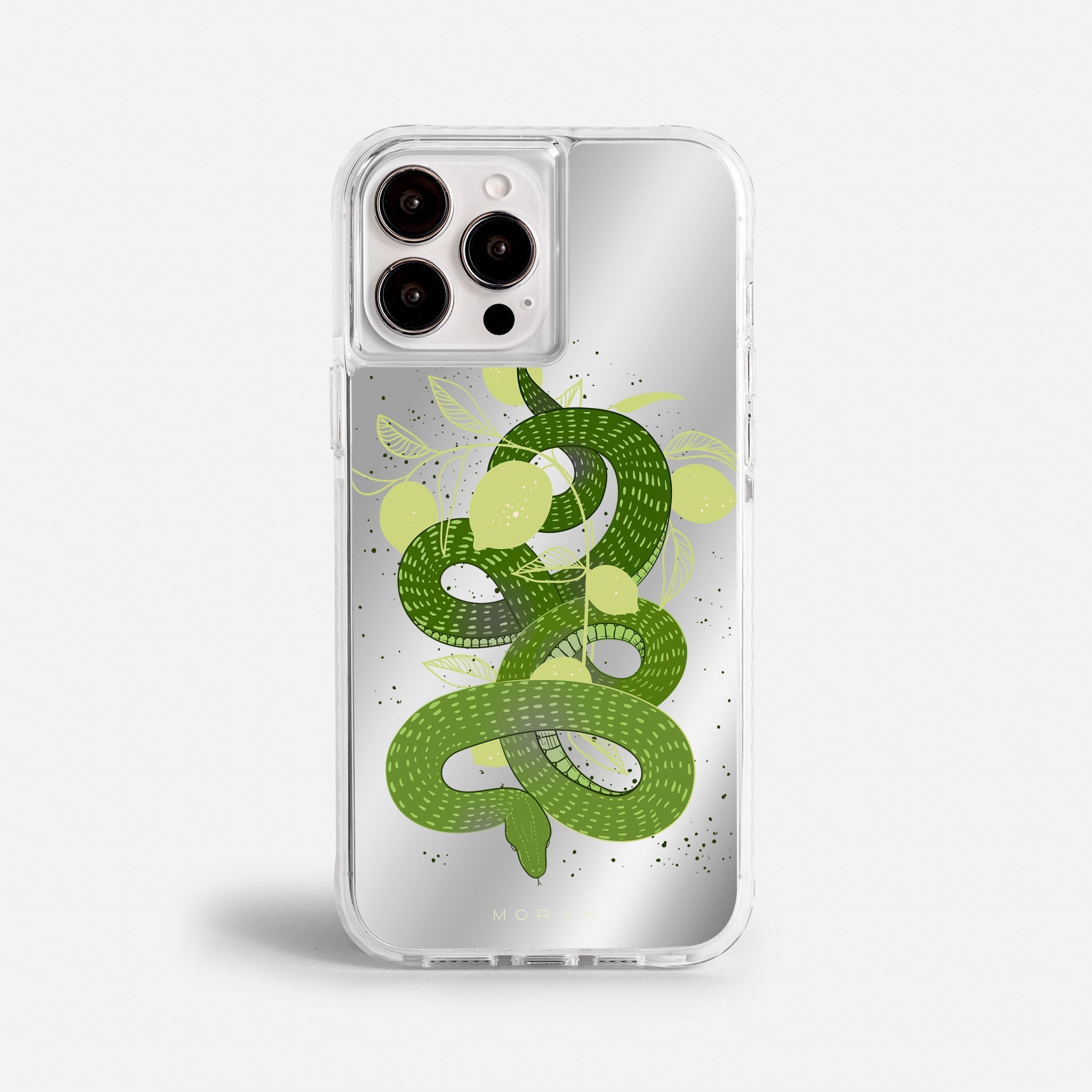 Case Green Snake - Espejo Premium – Protección antigolpe | Diseño colombiano | Morak