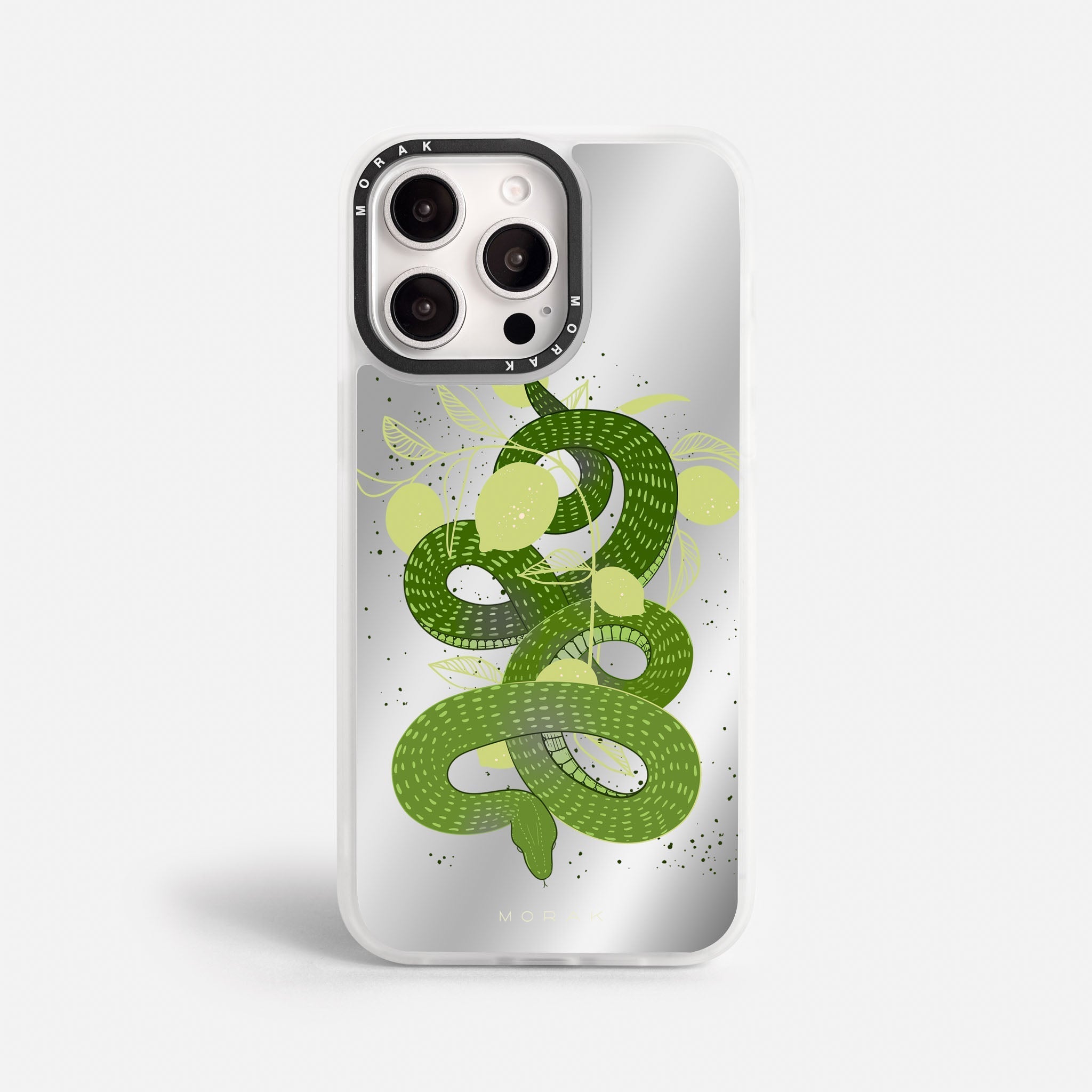 Case Green Snake - Espejo Premium – Protección antigolpe | Diseño colombiano | Morak